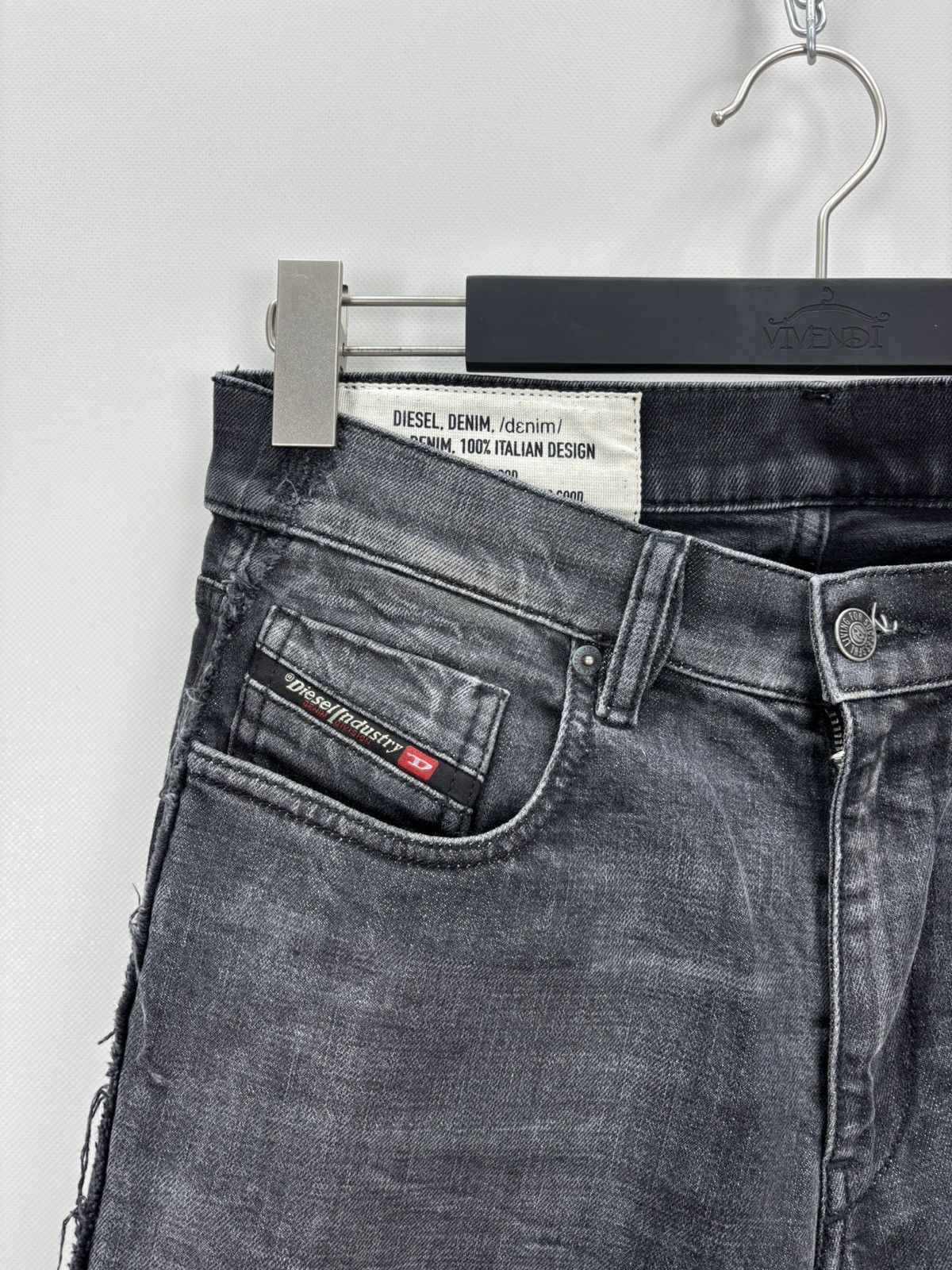 Diesel Mens jeans Diesel Size 31 Color Gray/Black Size US 31 - 4 Thumbnail