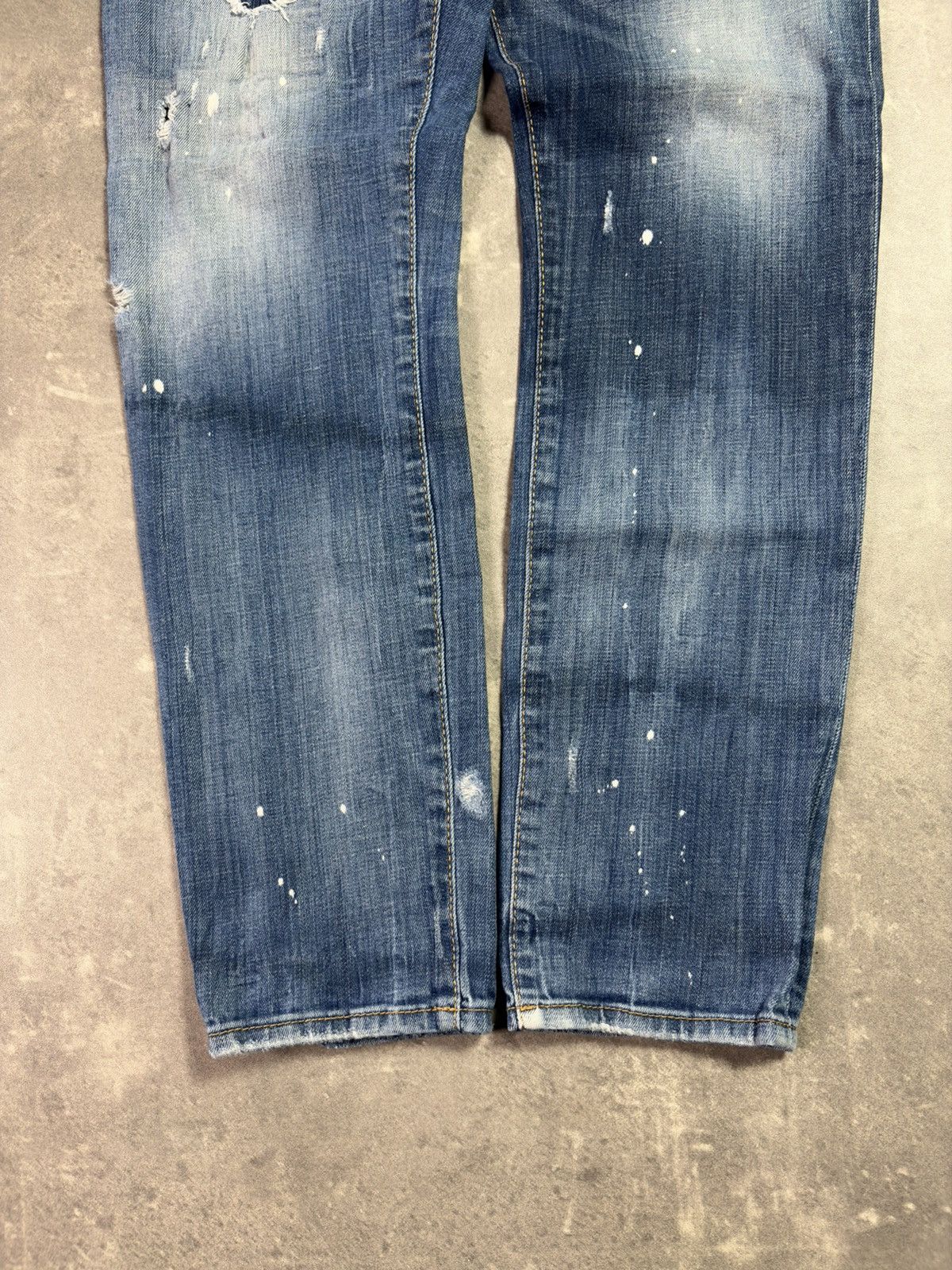Dsquared2 Dsquared2 Paint Splattered Faded Distressed Denim Jeans 48 Size US 32 / EU 48 - 4 Thumbnail