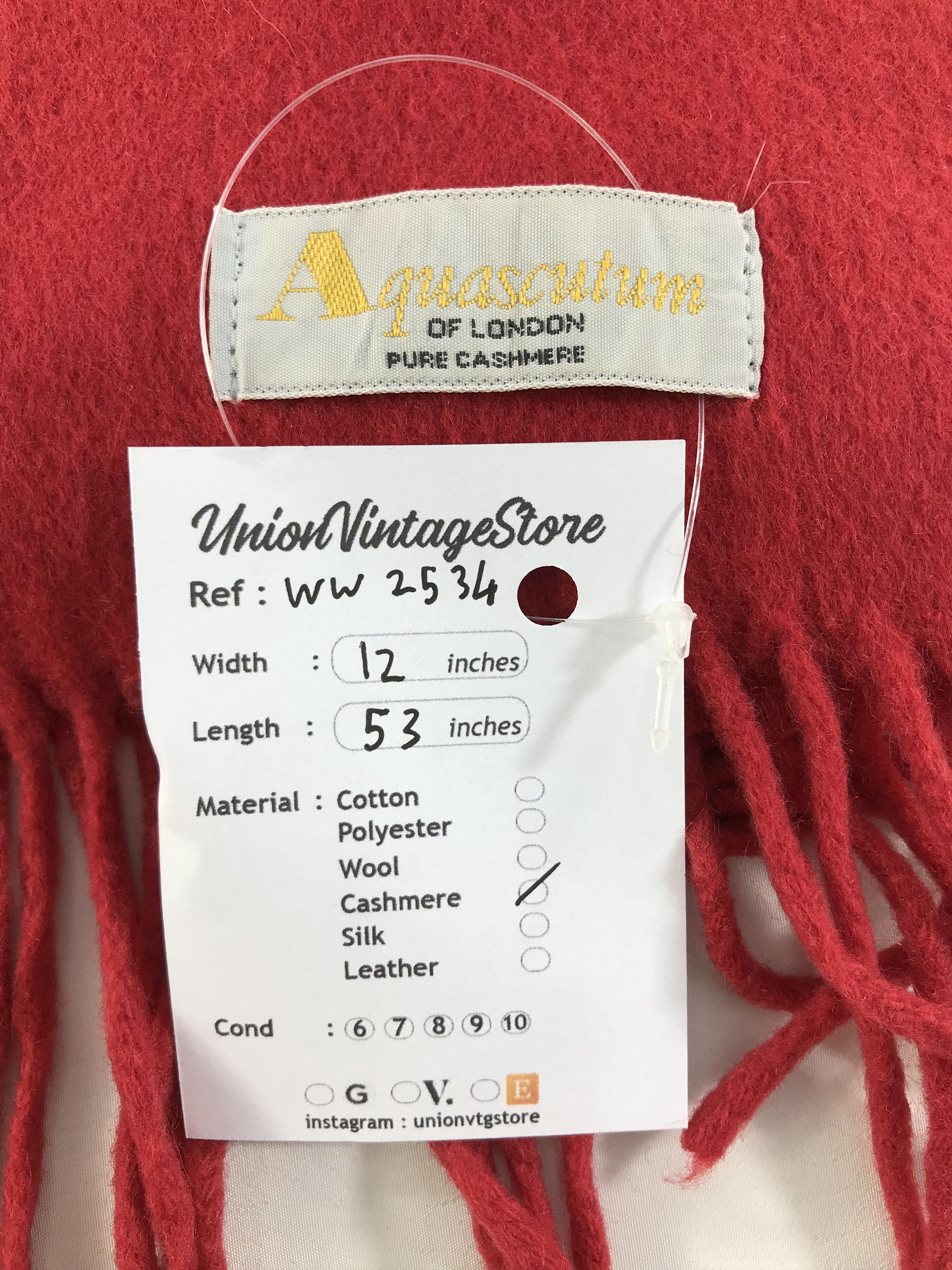 Aquascutum × Vintage Aquascutum Scarf / Muffler / Neckwear - WW2534 Size ONE SIZE - 4 Thumbnail