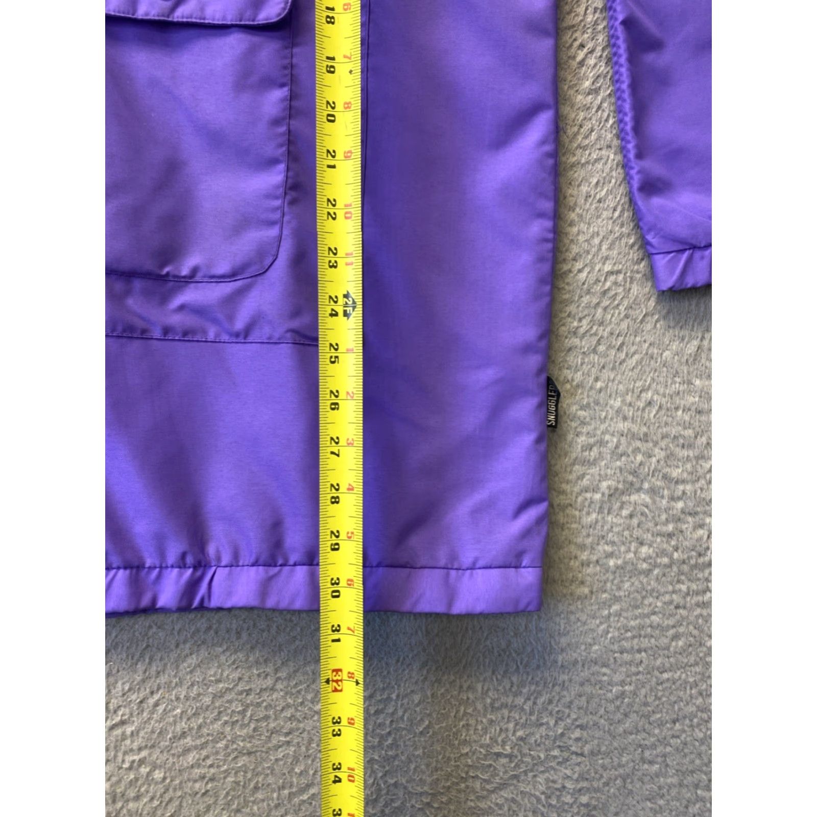 Vintage VINTAGE Anorak Snuggler Windbreaker Jacket Women’s 12 Purple Nylon Zip Hooded 90s 80s Theme Mens Womens Size XL / US 12-14 / IT 48-50 - 5 Thumbnail