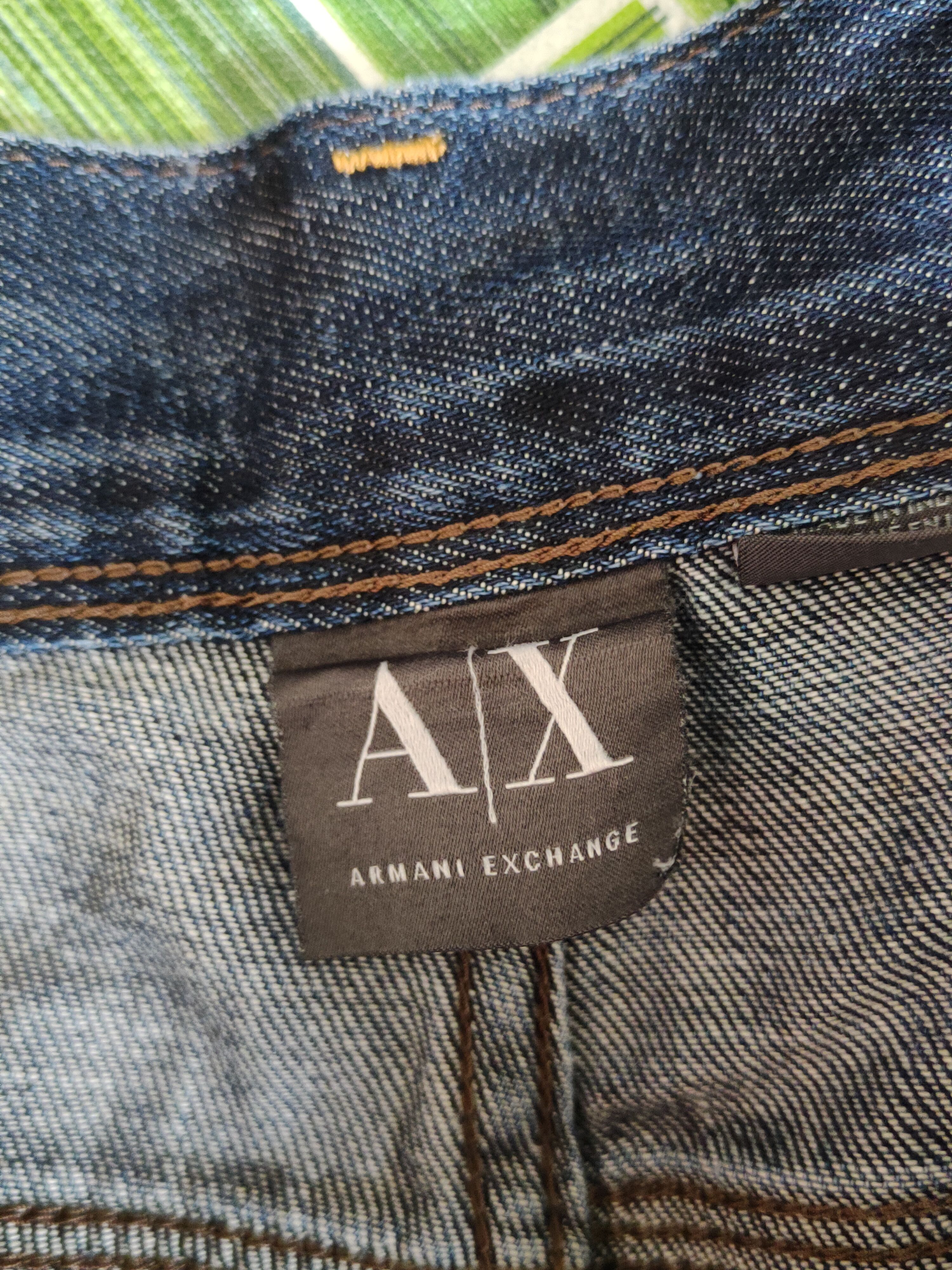 Armani Exchange Armani Exchange Dark Blue distressed jeans Denim #S1621 Size US 33 - 17 Thumbnail