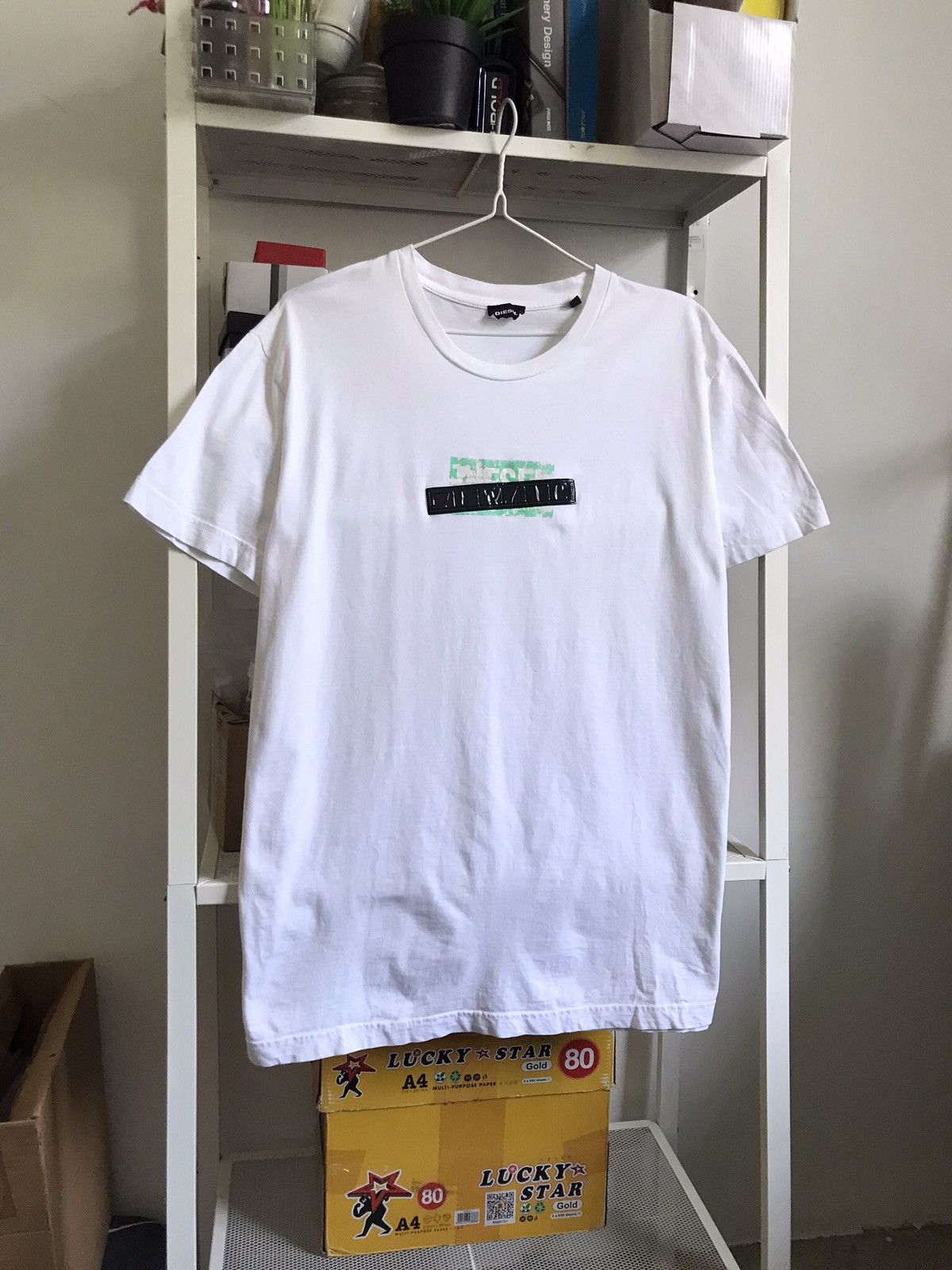 Diesel 🔥 OFFER ME NOW🔥 🔥 Boxy Diesel White Shirt Size US XL / EU 56 / 4 - 2 Thumbnail