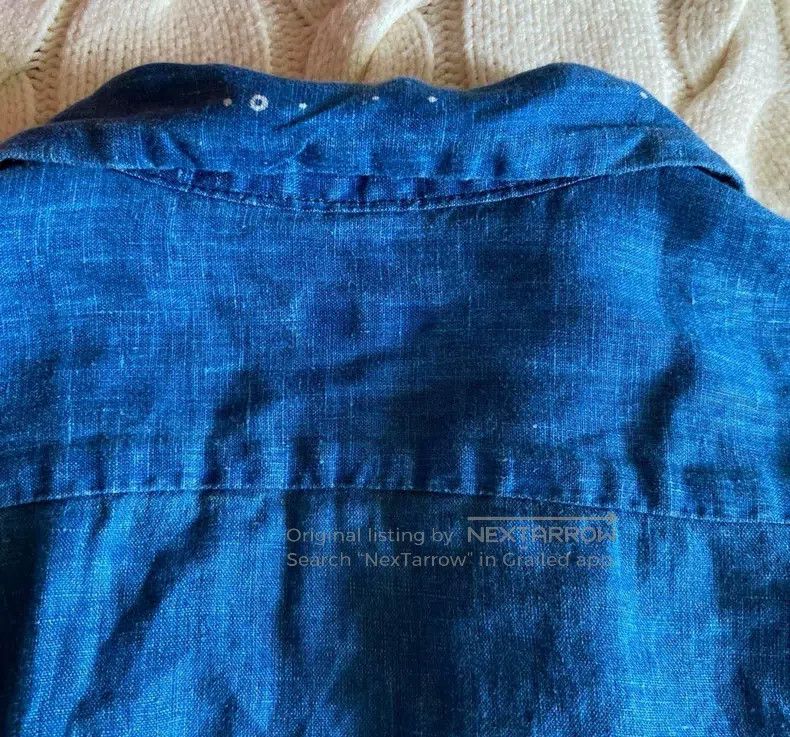 Kapital Kapital Blue-dyed linen embroidered out-of-print pocket sh Size M / US 6-8 / IT 42-44 - 8 Thumbnail