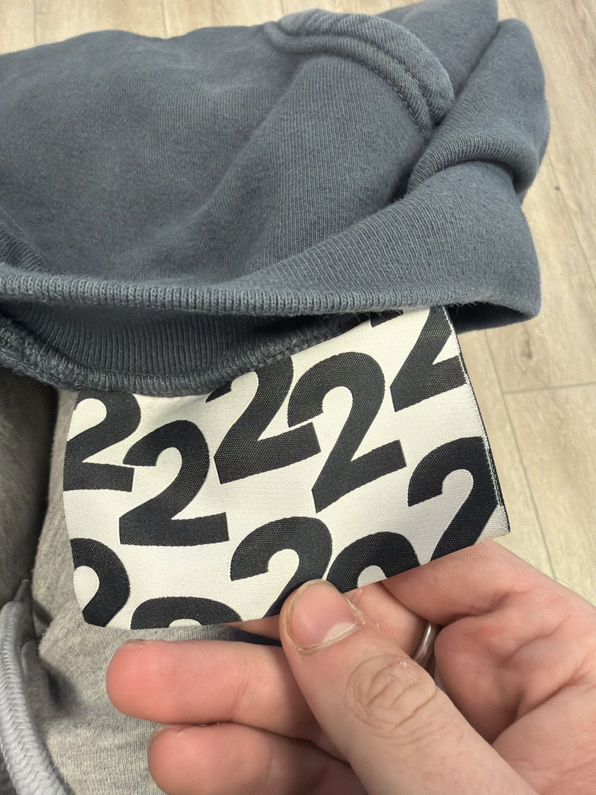 RRR-123 Rrr123 sun faded hooded sweatshirt black grey Size US L / EU 52-54 / 3 - 5 Thumbnail