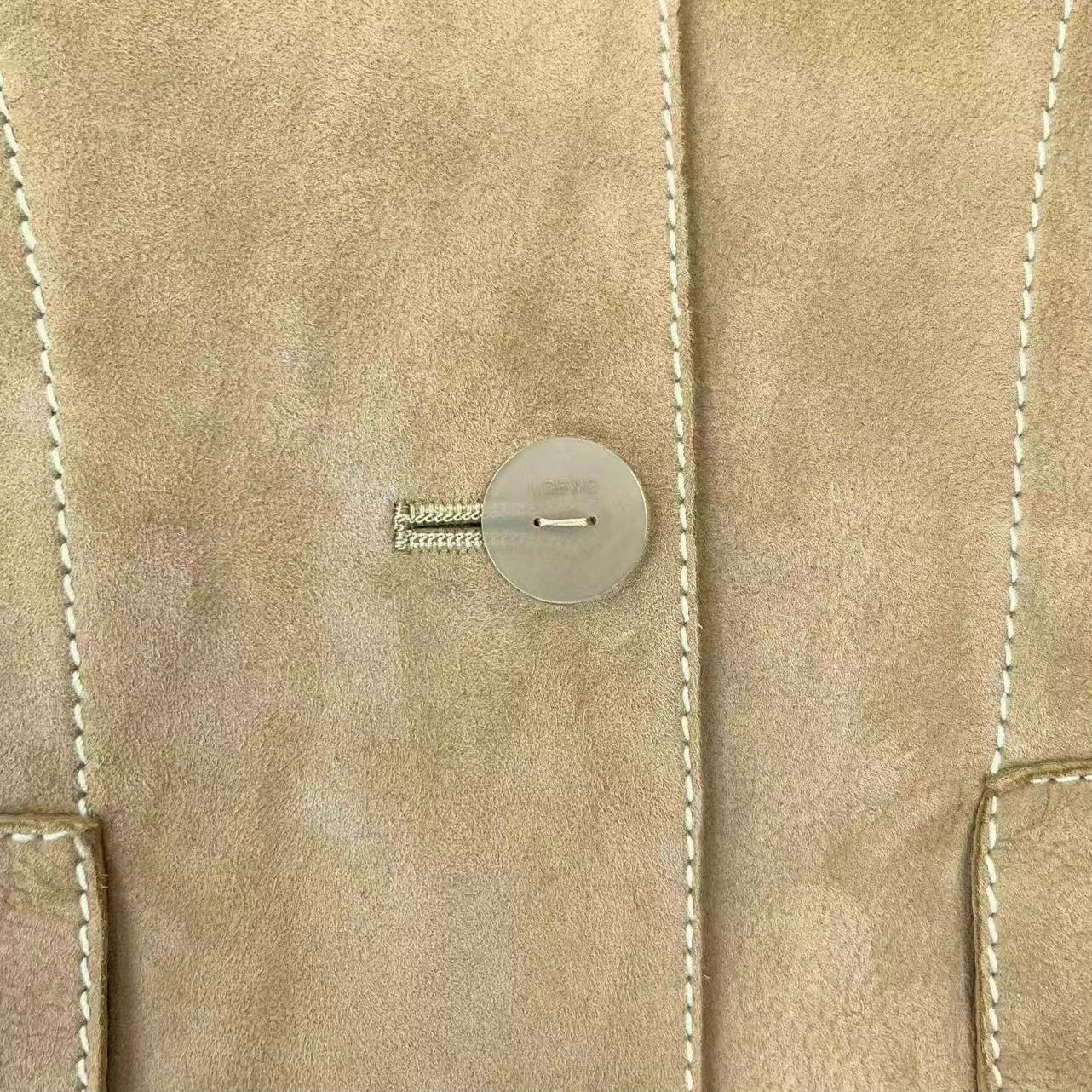Loewe Loewe camel lambskin suede short jacket 34 new with tags Size XS / US 0-2 / IT 36-38 - 4 Thumbnail