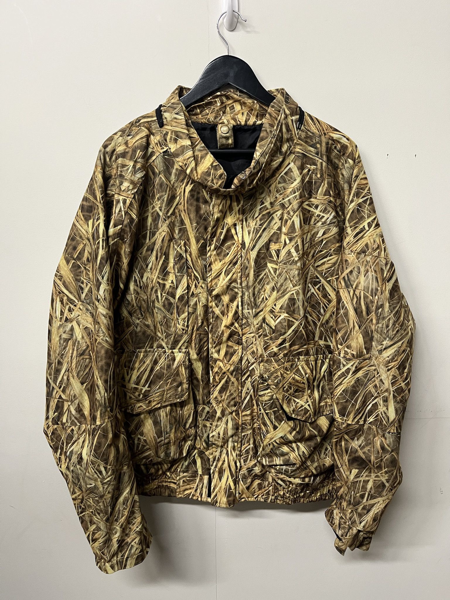 Vintage Vintage 1990s Outside Edge Reed Camo Hunting Light Jacket Windbreaker Size L Tall Size US L / EU 52-54 / 3 - 1 Thumbnail