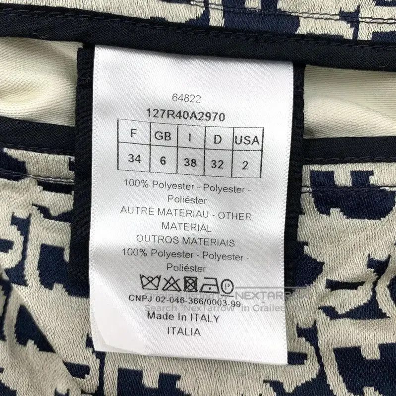 Dior Dior Color-Blocked Polyester Mini Dress . Size XXS / US 00 / IT 34 - 7 Thumbnail