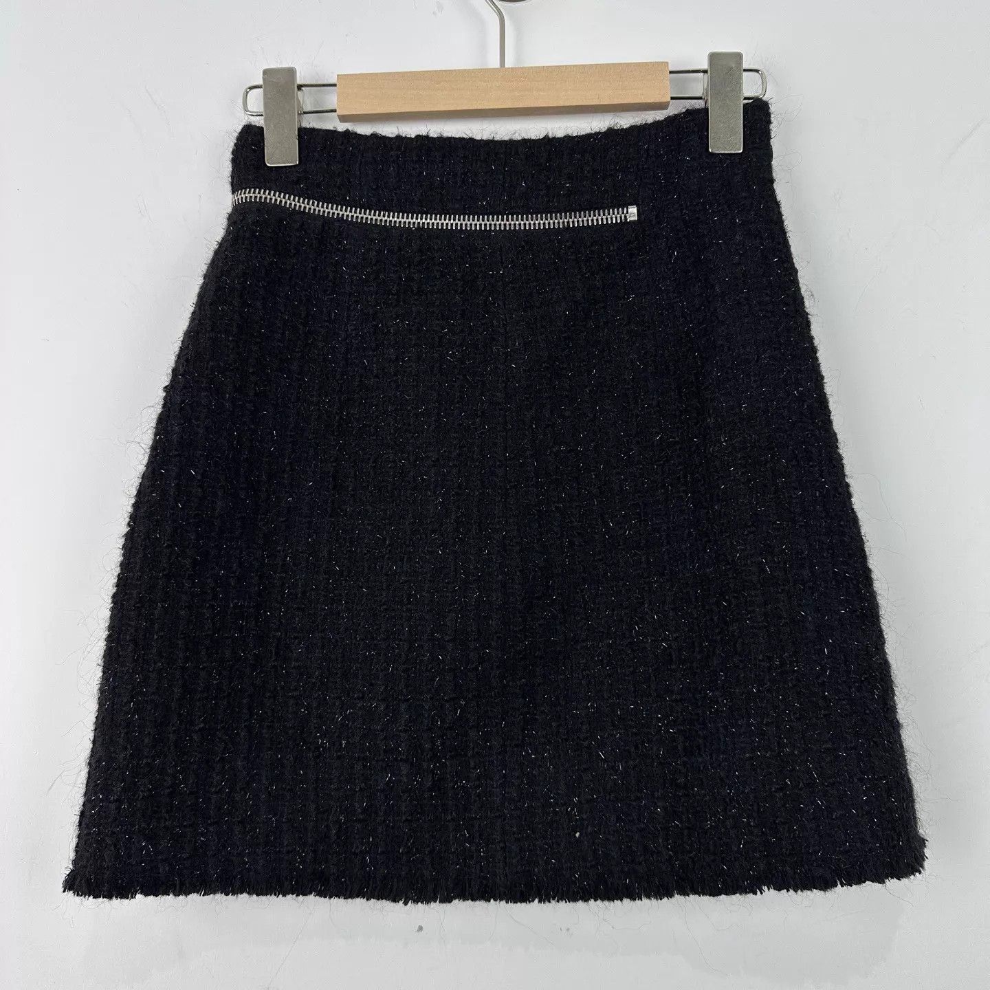 Alexander Wang Alexanderwang Women's Chanel-Style Wool Mini Skirt 0 99new Size 25" / US 0 / IT 36 - 2 Thumbnail