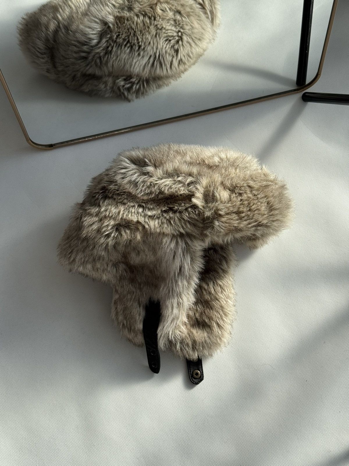 Japanese Brand Vintage Mask Fuzzy Faux Fur Trapper Ushanka Hat OS Size ONE SIZE - 4 Thumbnail