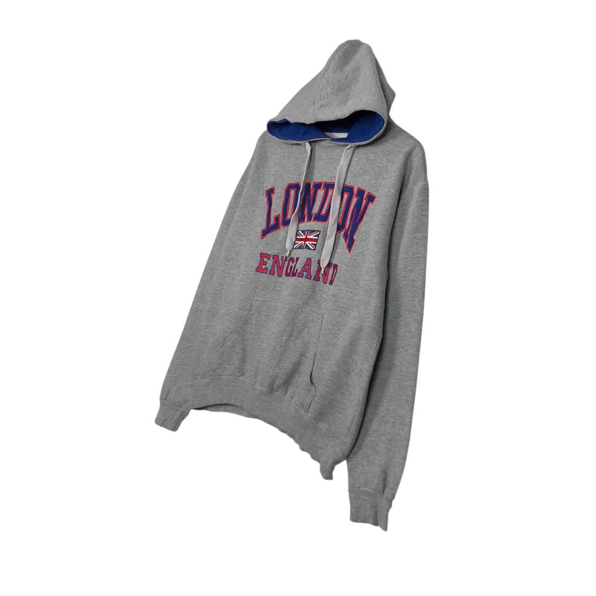 Japanese Brand 📌Vintage Hoodie Pull Over London England Big Logo Embroidery Size US M / EU 48-50 / 2 - 3 Thumbnail