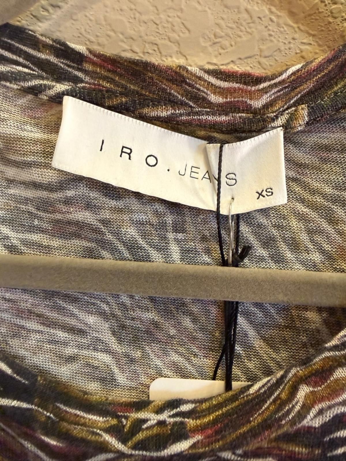 Iro IRO Jeans Linen Distressed Animal Print Tee in Shay sz XS Size XS / US 0-2 / IT 36-38 - 4 Thumbnail