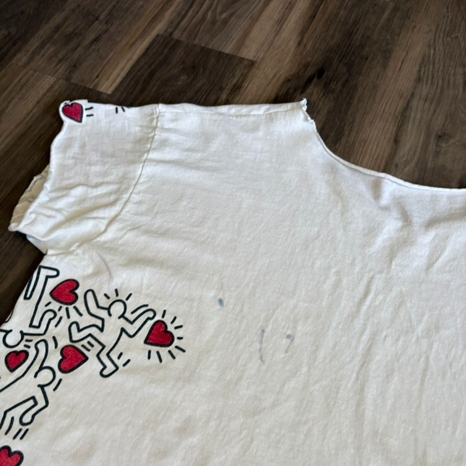 Keith Haring Vintage Keith Haring Manpower Art T-Shirt Men's Size XL Size US XL / EU 56 / 4 - 10 Thumbnail
