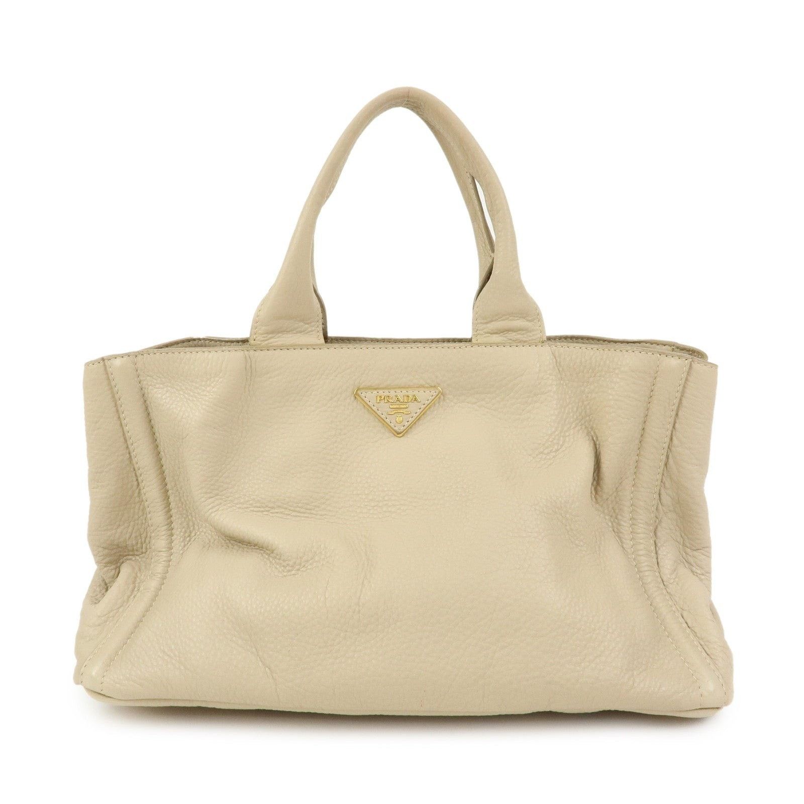 Prada Prada Vitello Daino Tote Beige Size ONE SIZE - 1 Thumbnail