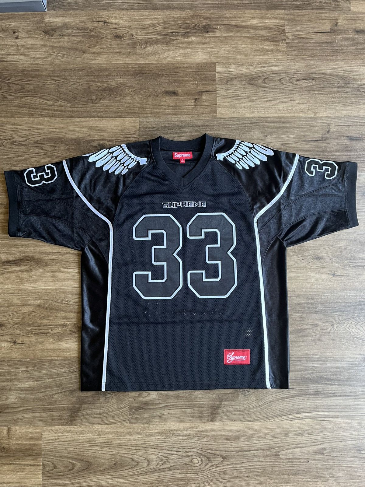 Supreme Supreme Hooded Soccer Jersey Black Size Medium | Grailed