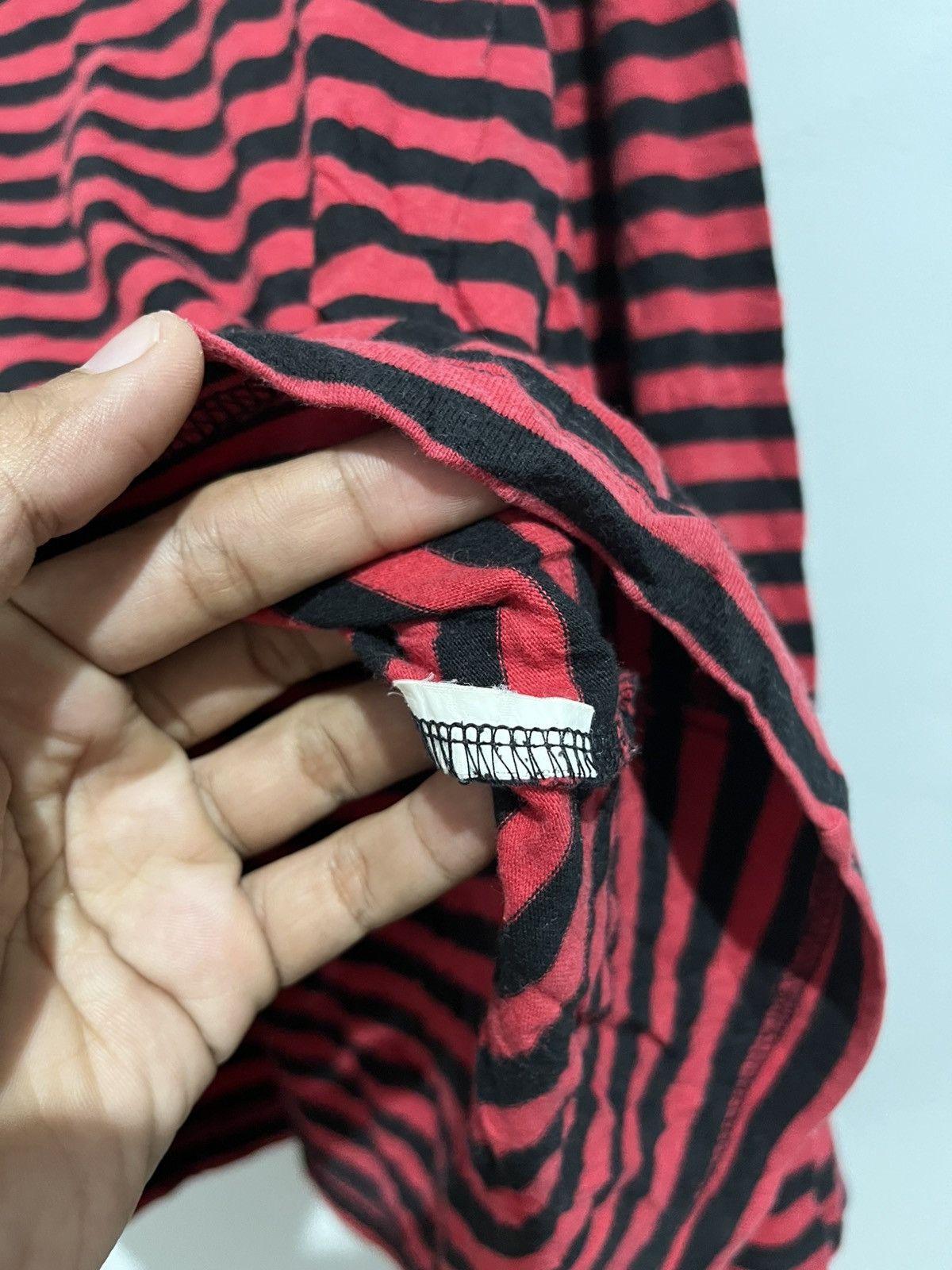Hysteric Glamour Japanese unknwn striped cdg style tshirt Size US M / EU 48-50 / 2 - 5 Thumbnail