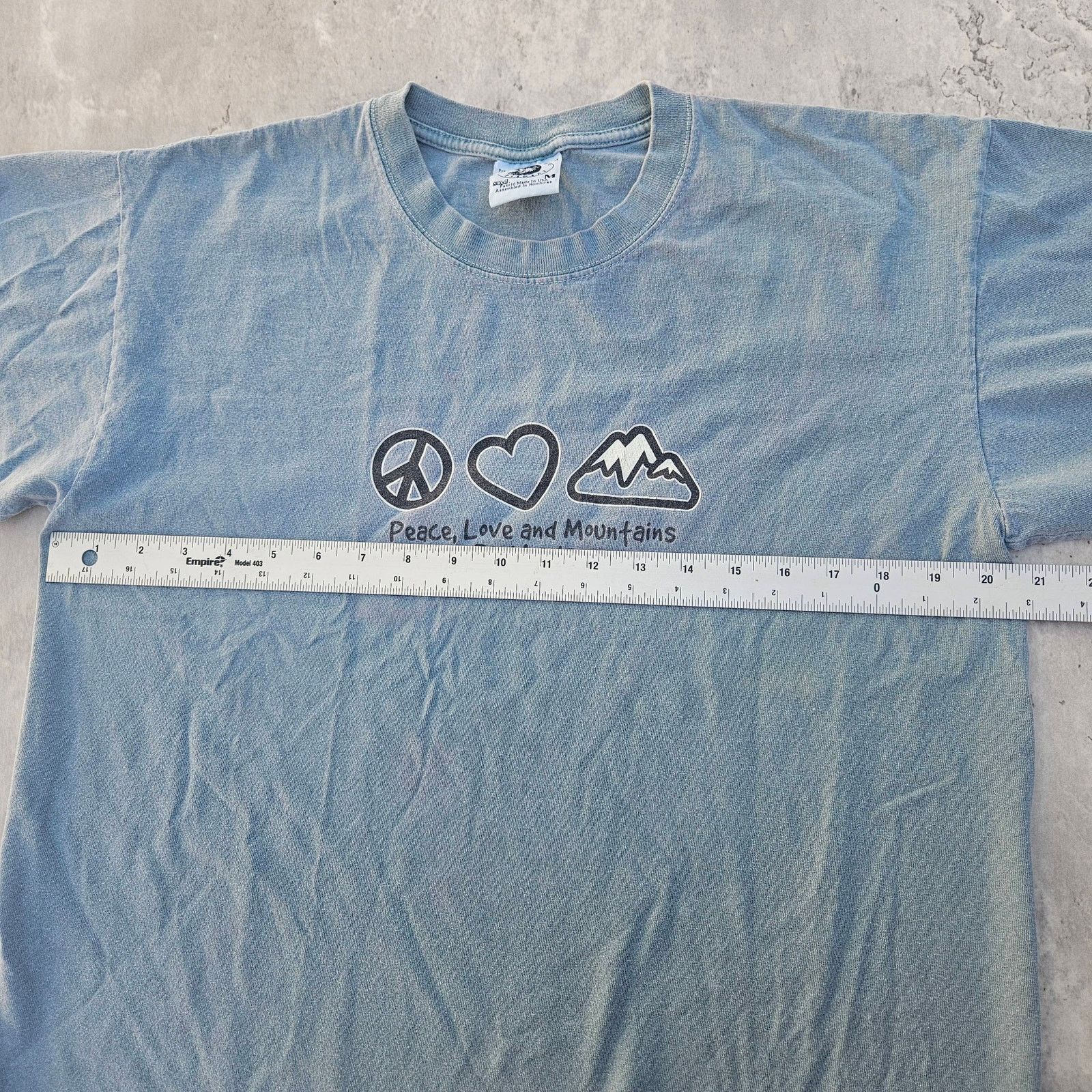 Anvil Vintage Y2K Peace Love and Mountains Shirt Women's Medium Size M / US 6-8 / IT 42-44 - 5 Thumbnail