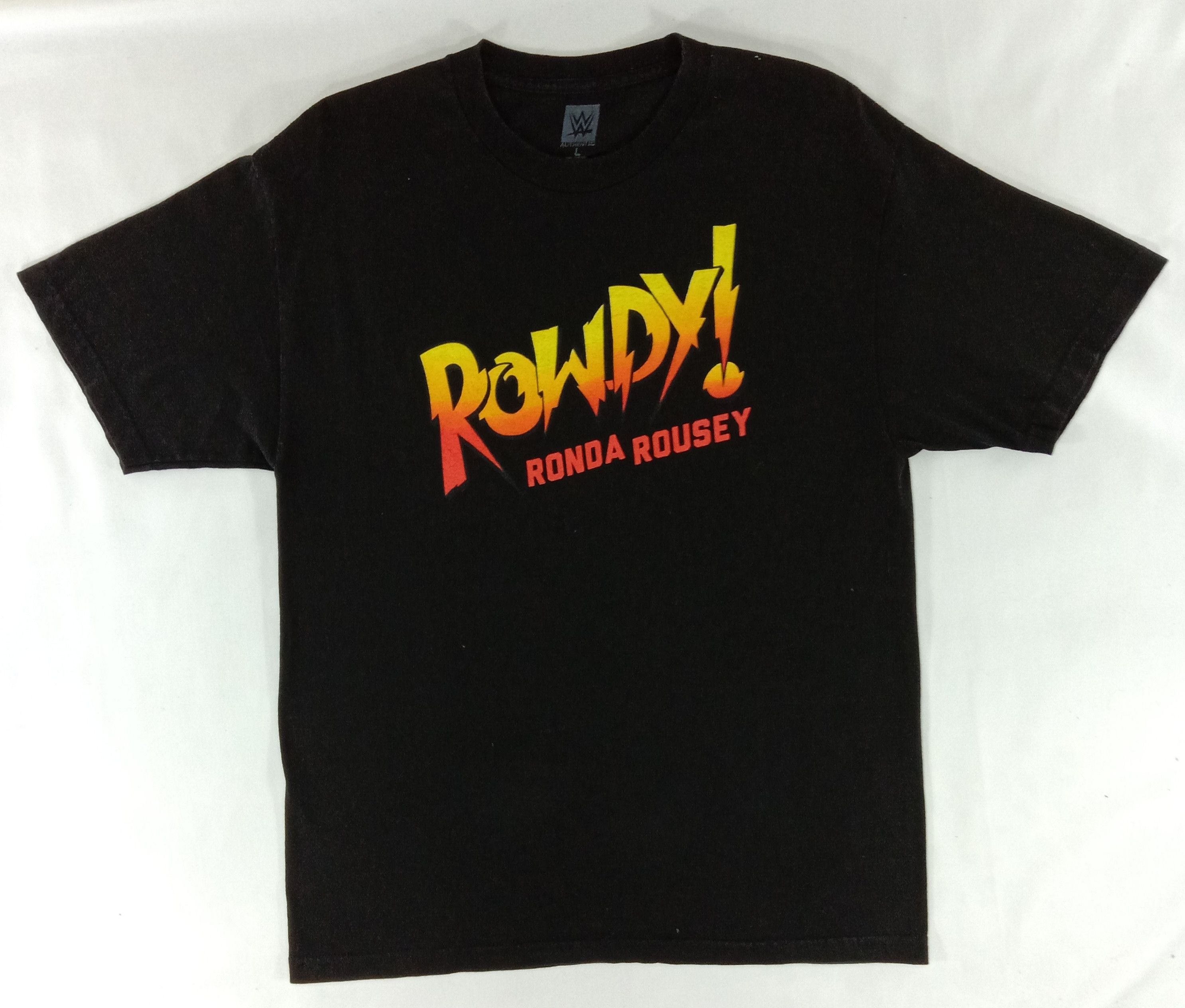 WWE Vintage WWE Rowdy Ronda Rousey T-Shirt Size L / US 10 / IT 46 - 1 Thumbnail
