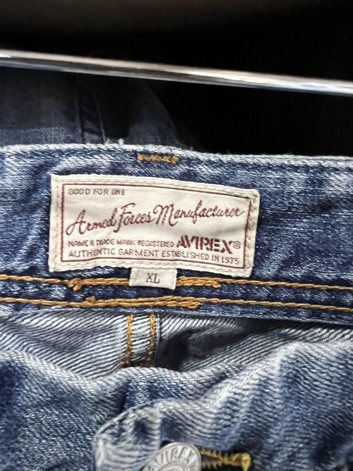 Avirex 🔥Rare Avirex Distressed Denim Size US 35 - 18 Thumbnail