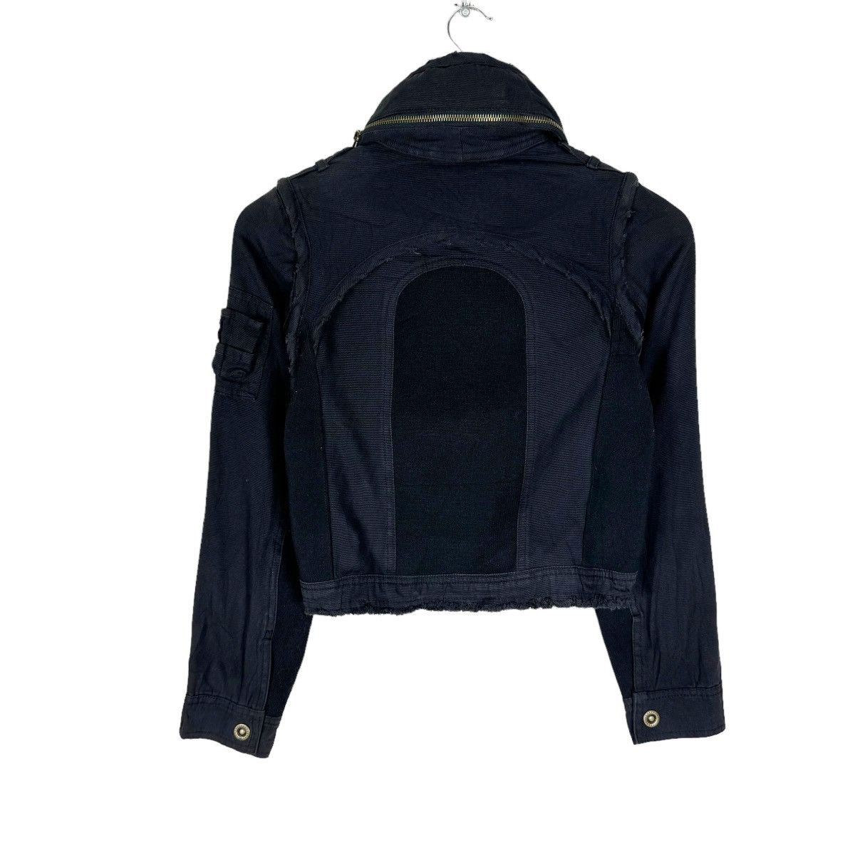 Japanese Brand ⚡️CAROLL SMALL PART DETACHABLE SLEEVE HOODIE BONDAGE JACKET Size XS / US 0-2 / IT 36-38 - 10 Thumbnail