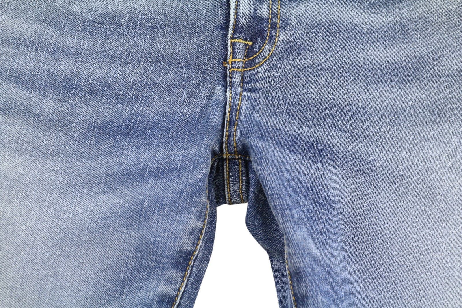 R13 BOY SKINNY 27 Blue Washed Faded Ankle Cropped Zip Fly 86322 Size 27" / US 4 / IT 40 - 10 Thumbnail