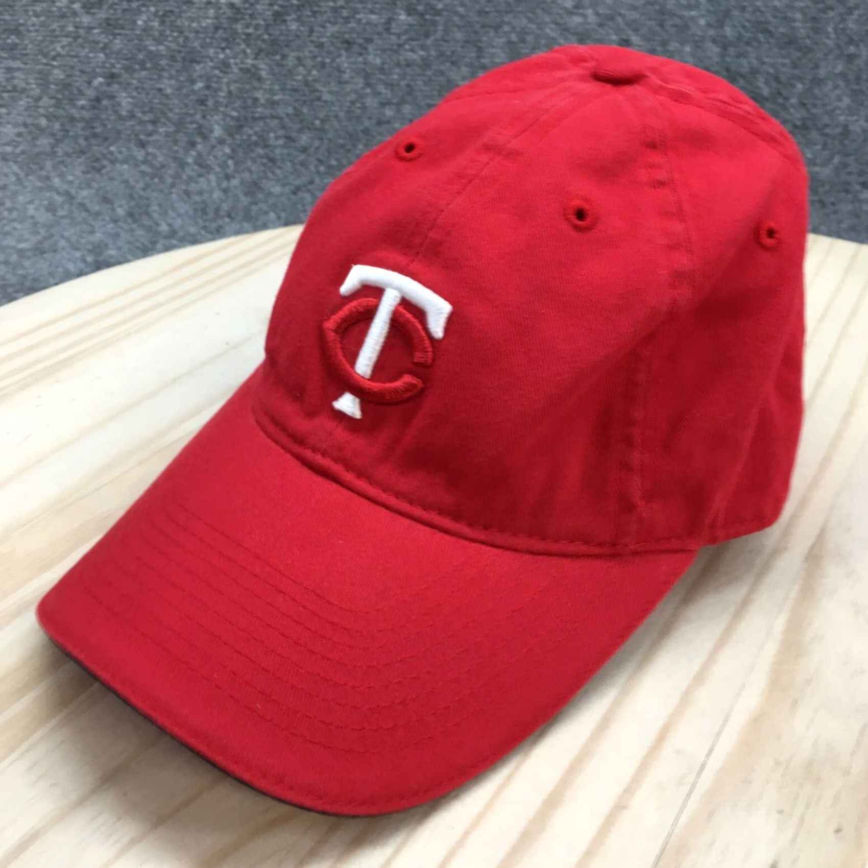 Twins DQ Minnesota Twins Baseball Cap Hat Mens One Size Red Adjustable Embroidered Cap Size ONE SIZE - 2 Thumbnail