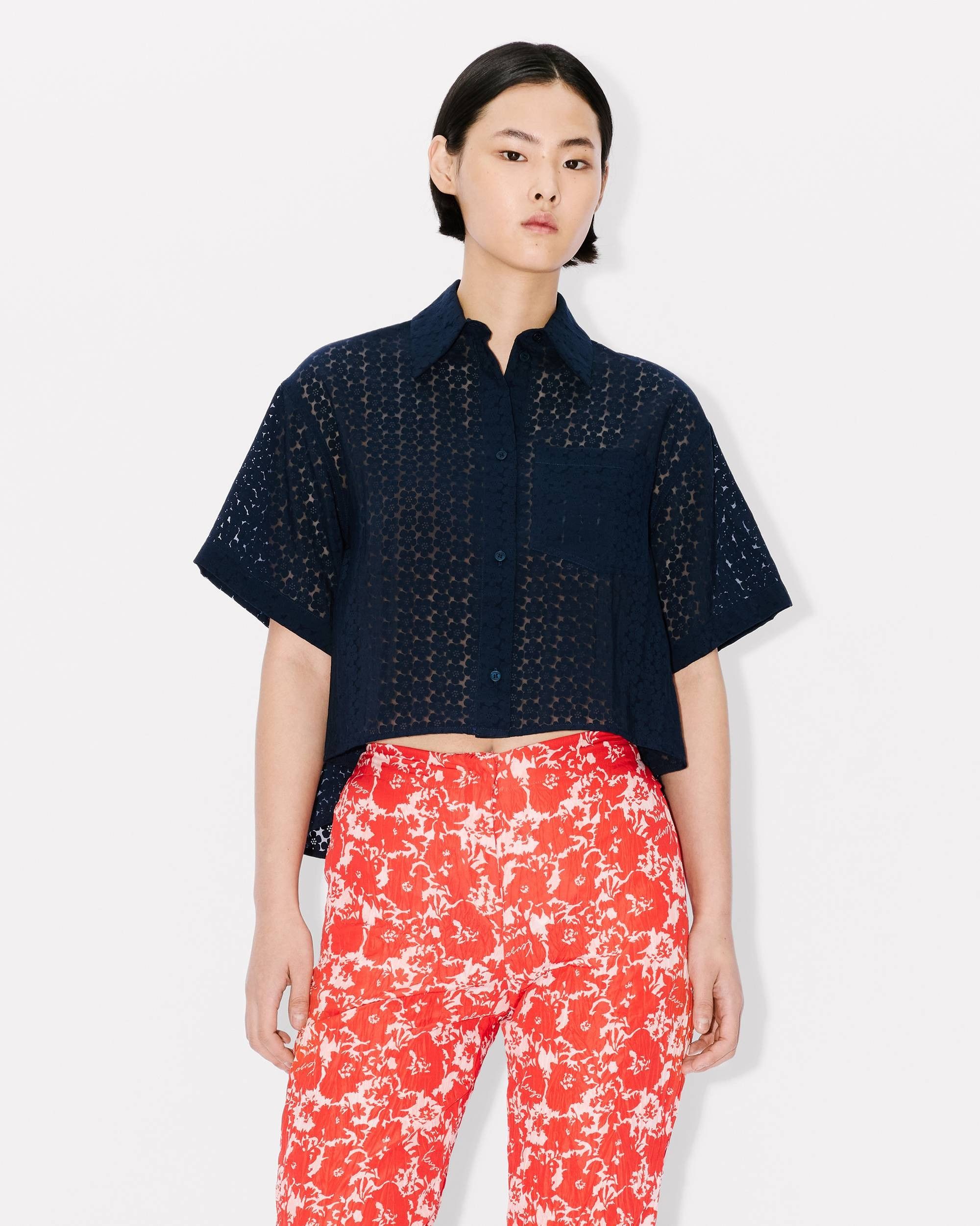 Kenzo o1y1025 Blouse in Midnight Blue Size M / US 6-8 / IT 42-44 - 3 Thumbnail