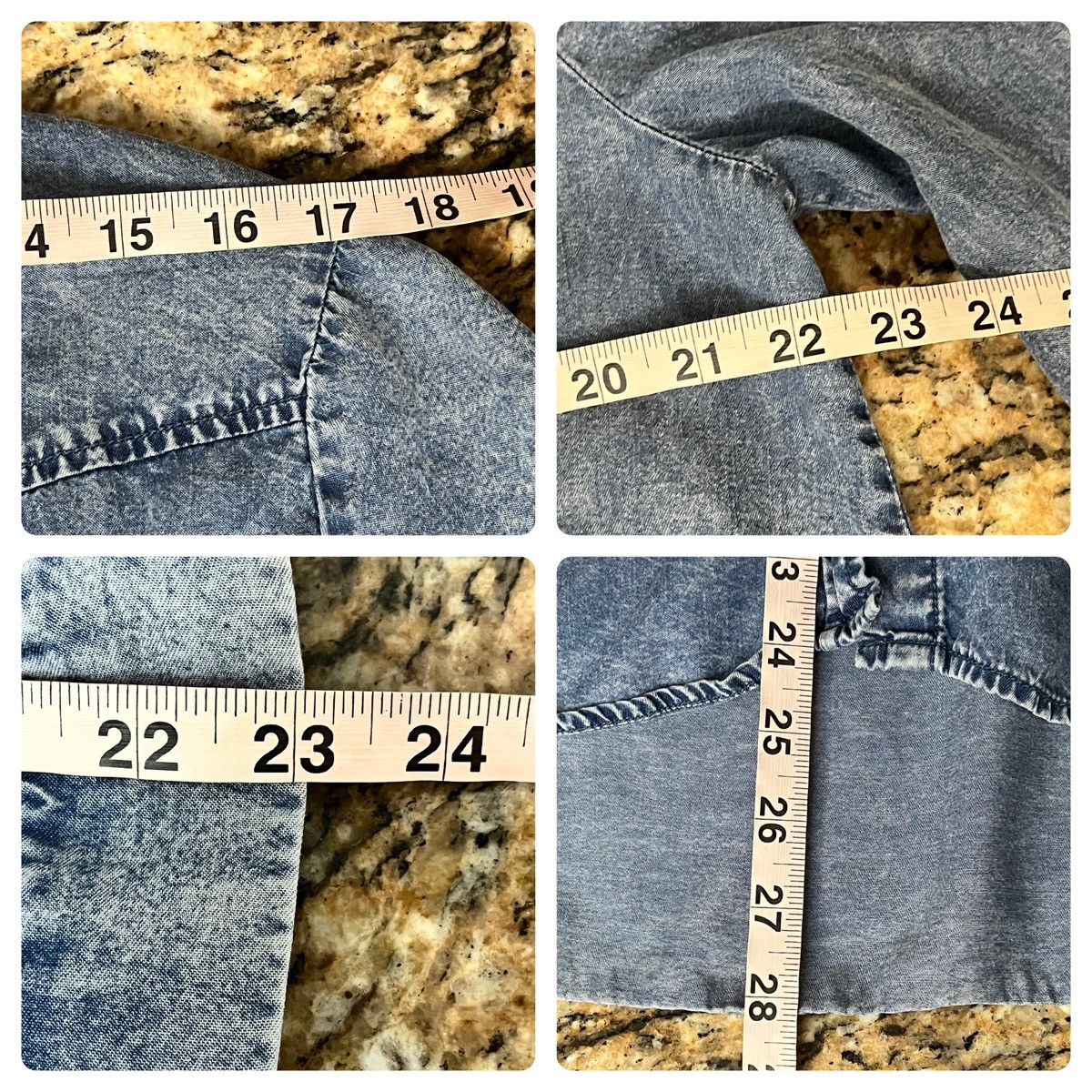 Anthropologie jane & delancey top Did Wash Chambray Button Up Grunge L Size L / US 10 / IT 46 - 5 Thumbnail