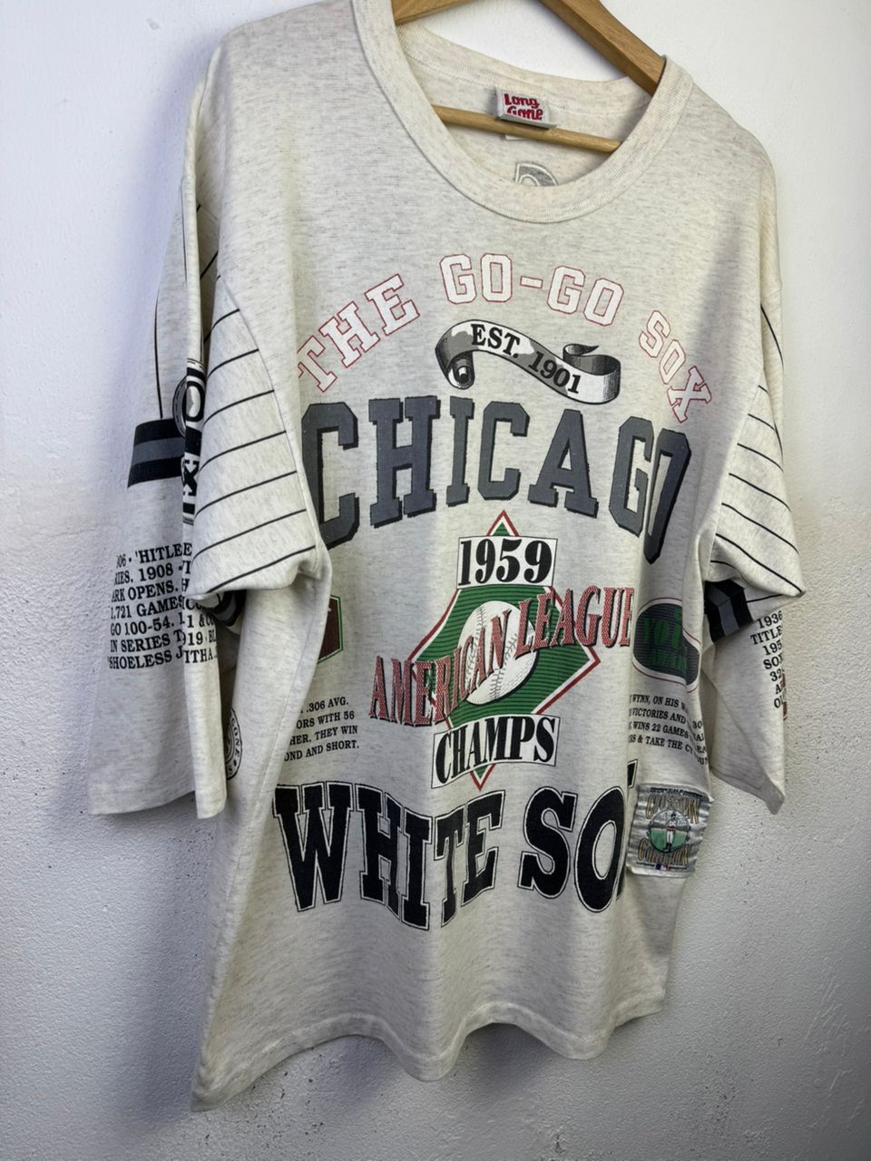Vintage Vintage 90s THE GO-GO SOX CHICAGO Baseball Over print Tees Size US L / EU 52-54 / 3 - 2 Thumbnail