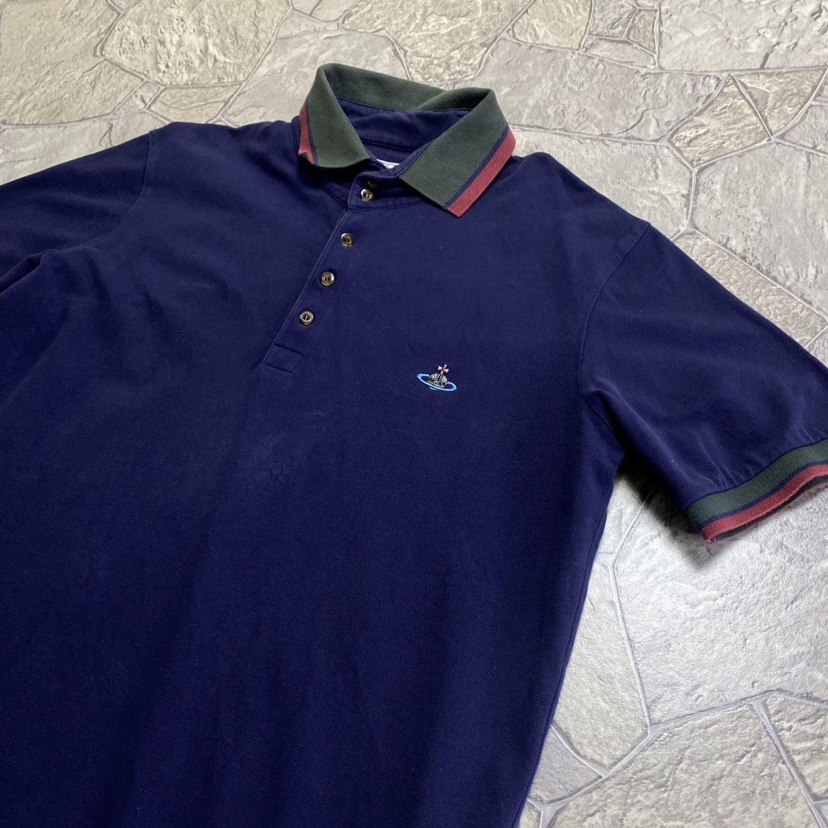 Vivienne Westwood Vivienne Westwood Polo T-Shirt Vintage Small Orb Logo Luxury Size US XL / EU 56 / 4 - 2 Thumbnail