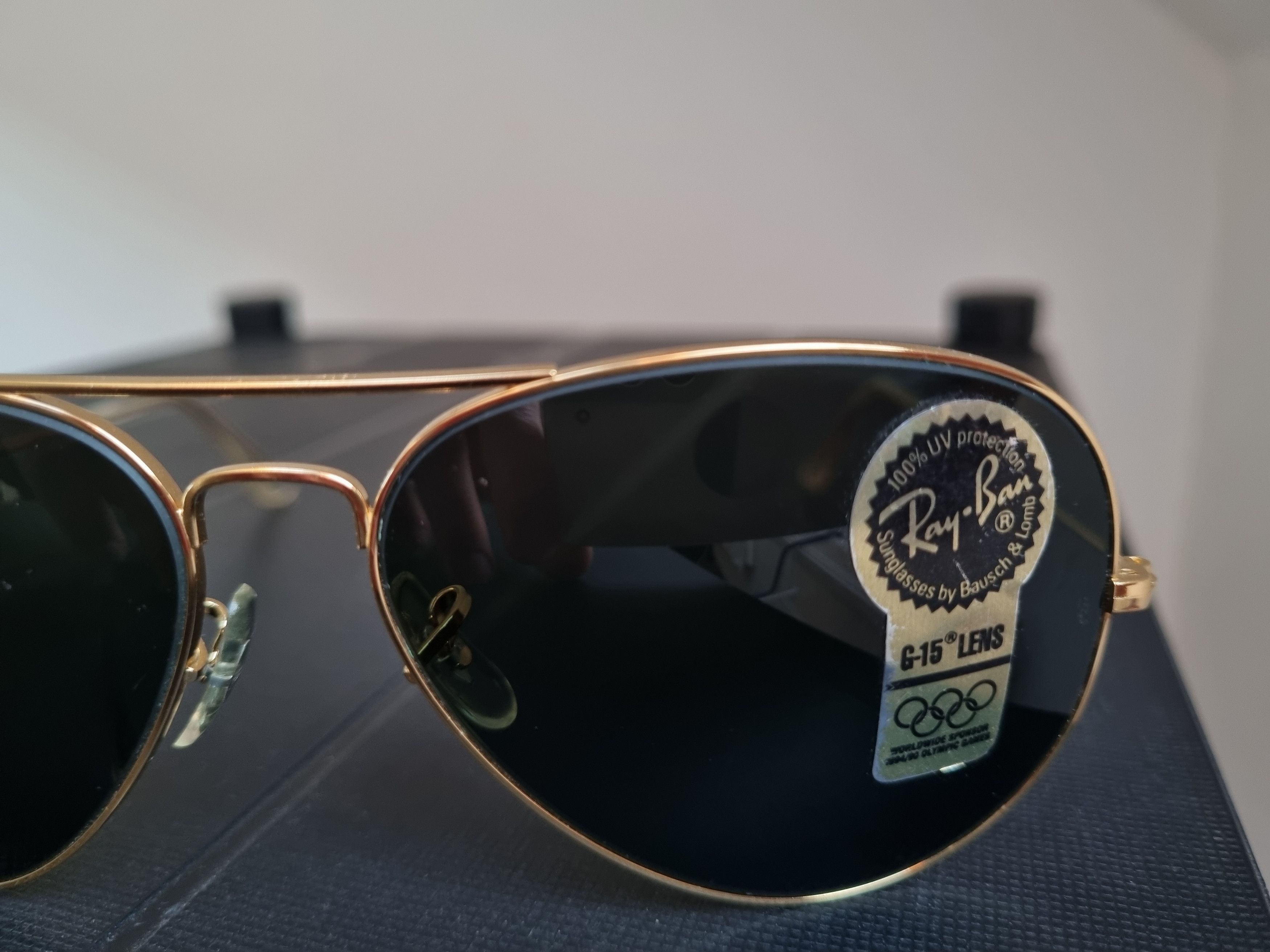 RayBan B&L Ray Ban USA Vintage Aviator 100% UV, G-15 | L2846 |62mm Size ONE SIZE - 6 Thumbnail