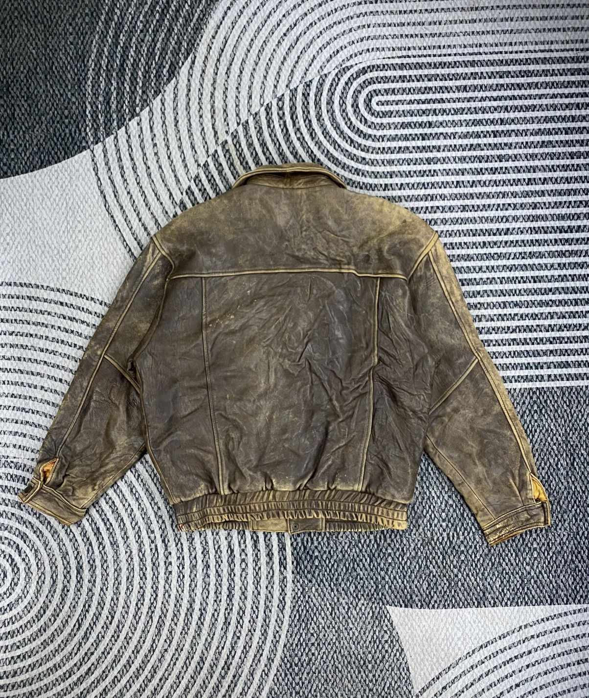Leather Vtg Japanese Fashion Leather A-2 Bomber Jacket Size US L / EU 52-54 / 3 - 2 Thumbnail
