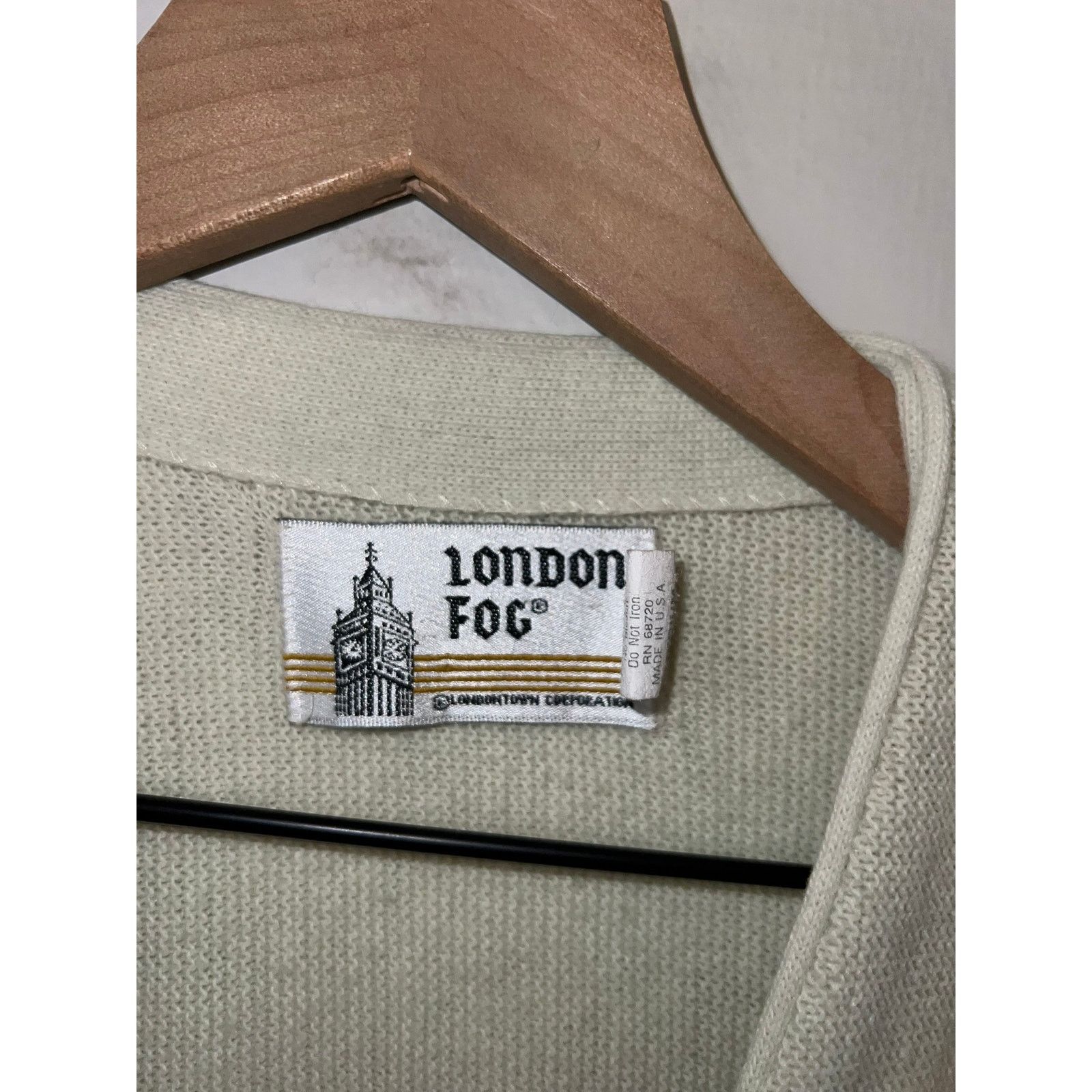 London Fog Vintage London Fog USA Made Brown Beige Cardigan Sweater M Size US M / EU 48-50 / 2 - 9 Thumbnail