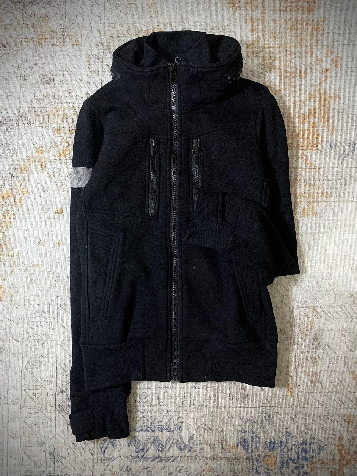 BUCKAROO 2000s BUCKAROO GOTHIC BONO ZIP HOOD JACKET Size US M / EU 48-50 / 2 - 4 Thumbnail