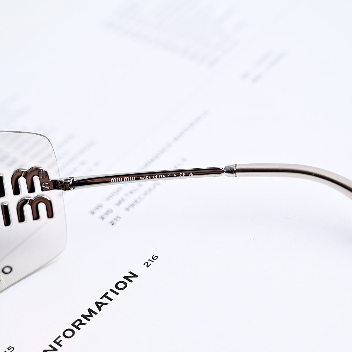 Miu Miu MIU MIU 0MU 54YS SUNGLASSES Size ONE SIZE - 4 Thumbnail