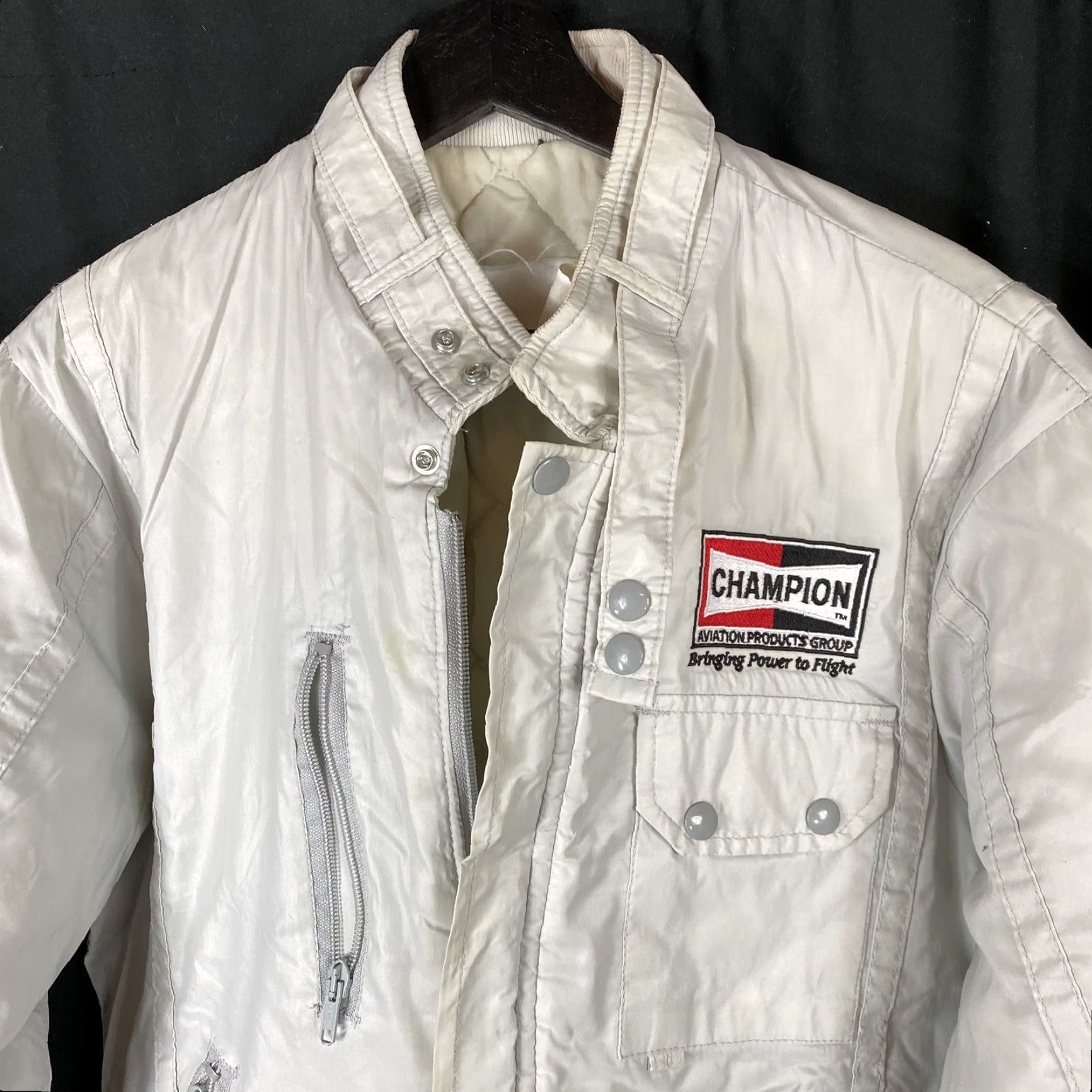 Vintage VINTAGE MBA Champion Aviation Puffer Flight Jacket L 70s 80s Large Mens/Unisex Size US L / EU 52-54 / 3 - 2 Thumbnail