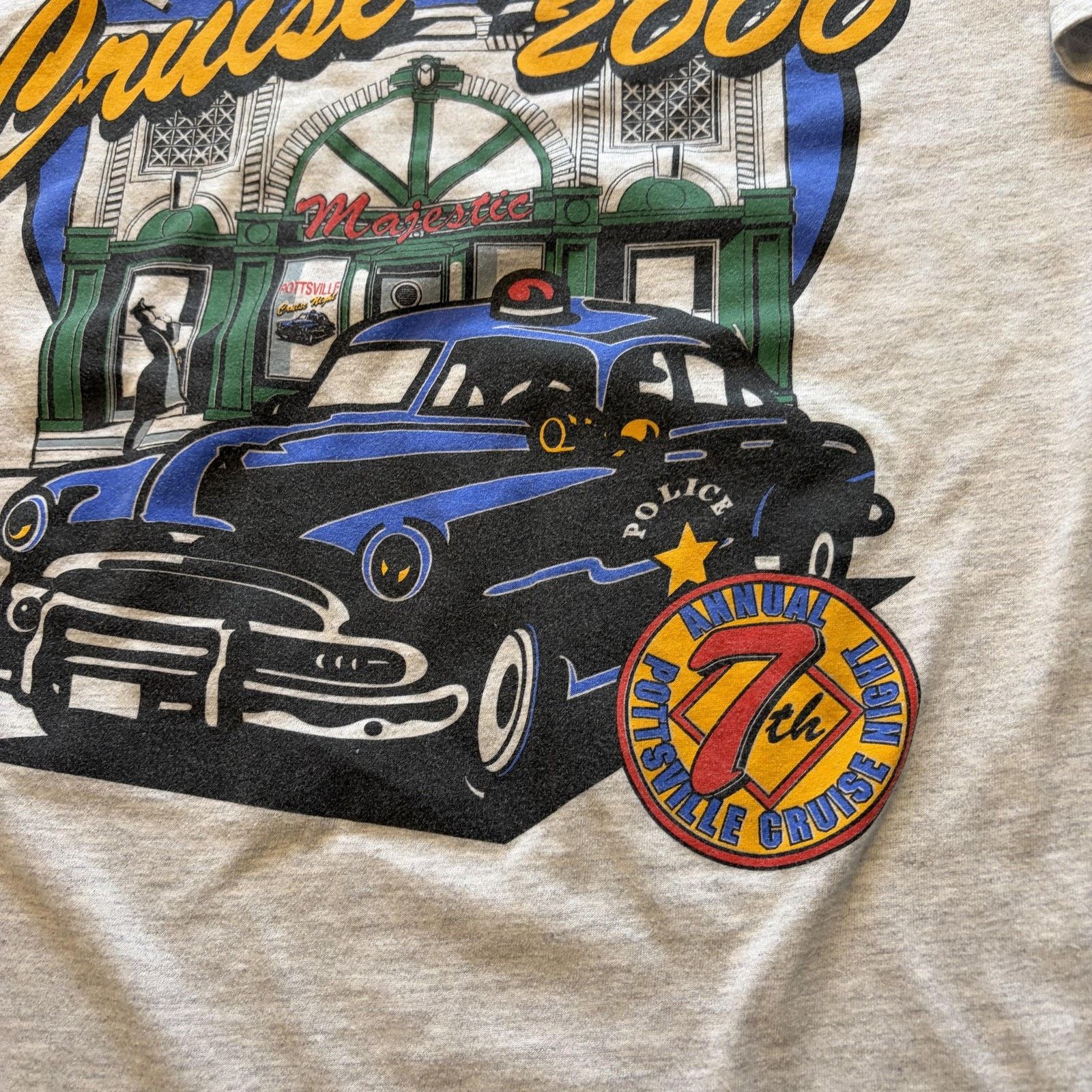Jerzees Vtg Pottsville Cruise Night Shirt L Police Tee 2000 Jerzees Size US L / EU 52-54 / 3 - 5 Thumbnail