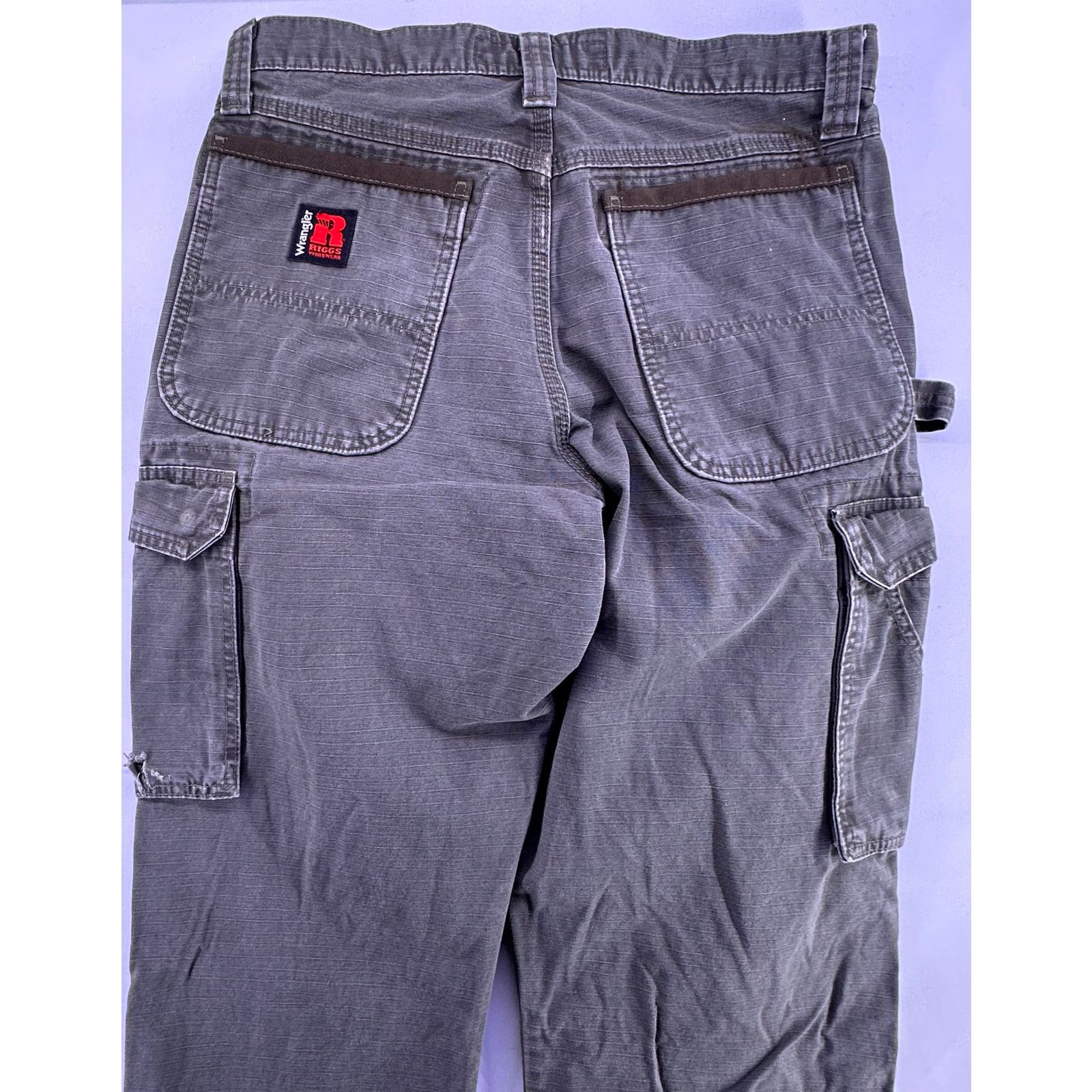 Wrangler Olive Green Wrangler Riggs Work Wear Jeans Size 31x34 Size US 31 - 9 Thumbnail