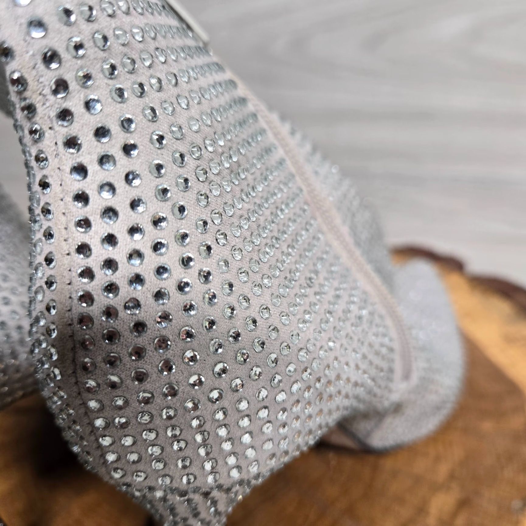Vintage Shoedazzle Gem Dimond Sparkle Heel Bootie Women's Size 7 Adult Size US 7 / IT 37 - 2 Thumbnail