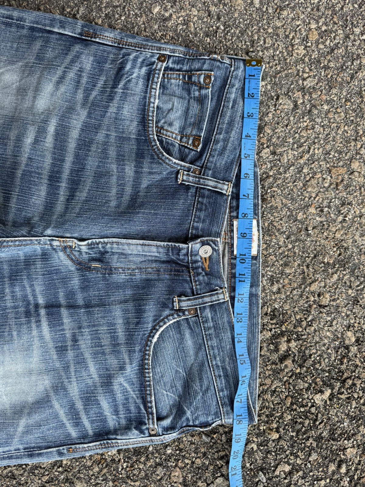 Edwin VINTAGE EDWIN FADED RIPPEP JEAN DENIM PANTS Size US 36 / EU 52 - 7 Thumbnail