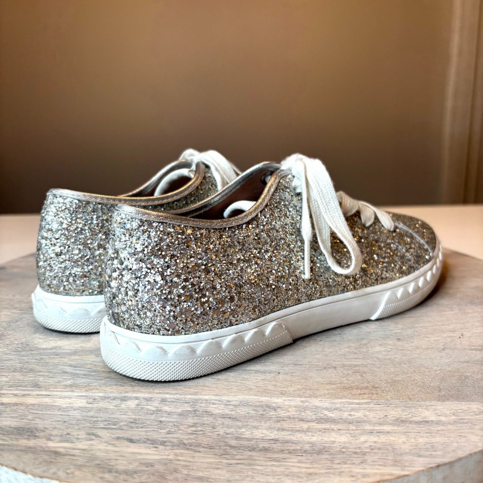 Kate Spade Kate Spade Glitter Sneakers Silver Sparkle Women’s Size 6.5 Size US 6.5 / IT 36.5 - 6 Thumbnail