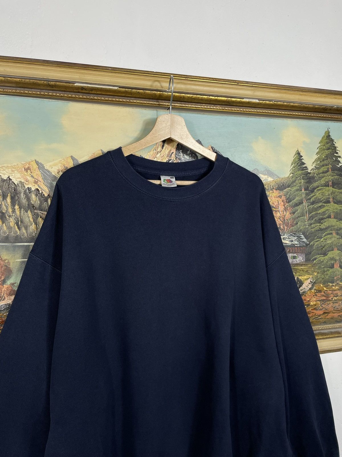 Fruit Of The Loom × Vintage vintage y2k blank oversize baggy crewneck sweatshirt skate Size US XXL / EU 58 / 5 - 5 Thumbnail