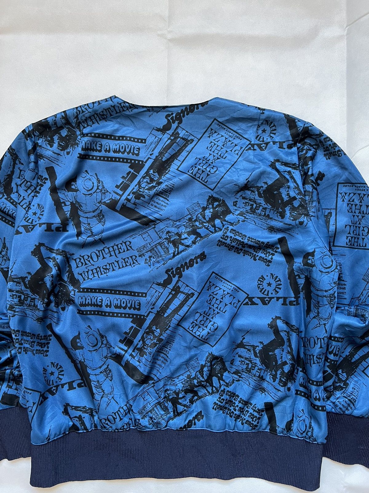 Japanese Brand Vintage Full Print Silk Cardigan Kurt Cobain Style Size US M / EU 48-50 / 2 - 13 Thumbnail