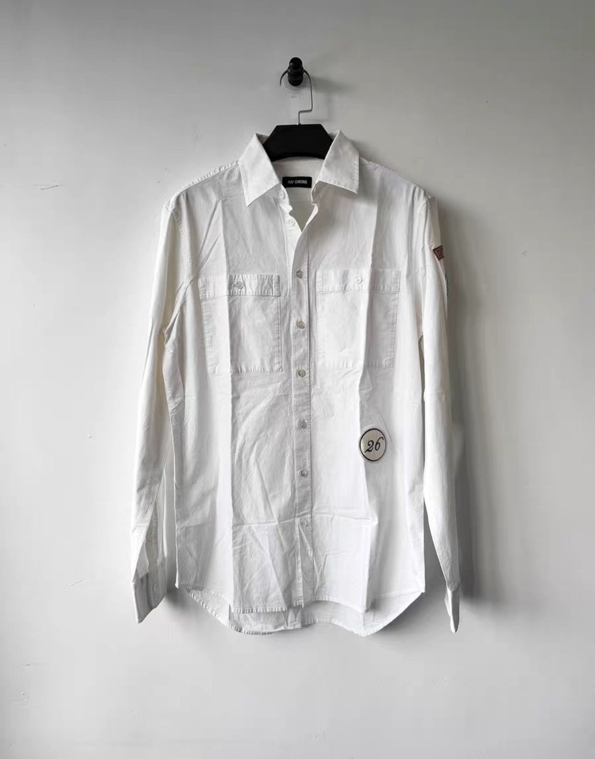 Raf Simons raf simons badge embroidered shirt K7 Size US S / EU 44-46 / 1 - 1 Thumbnail