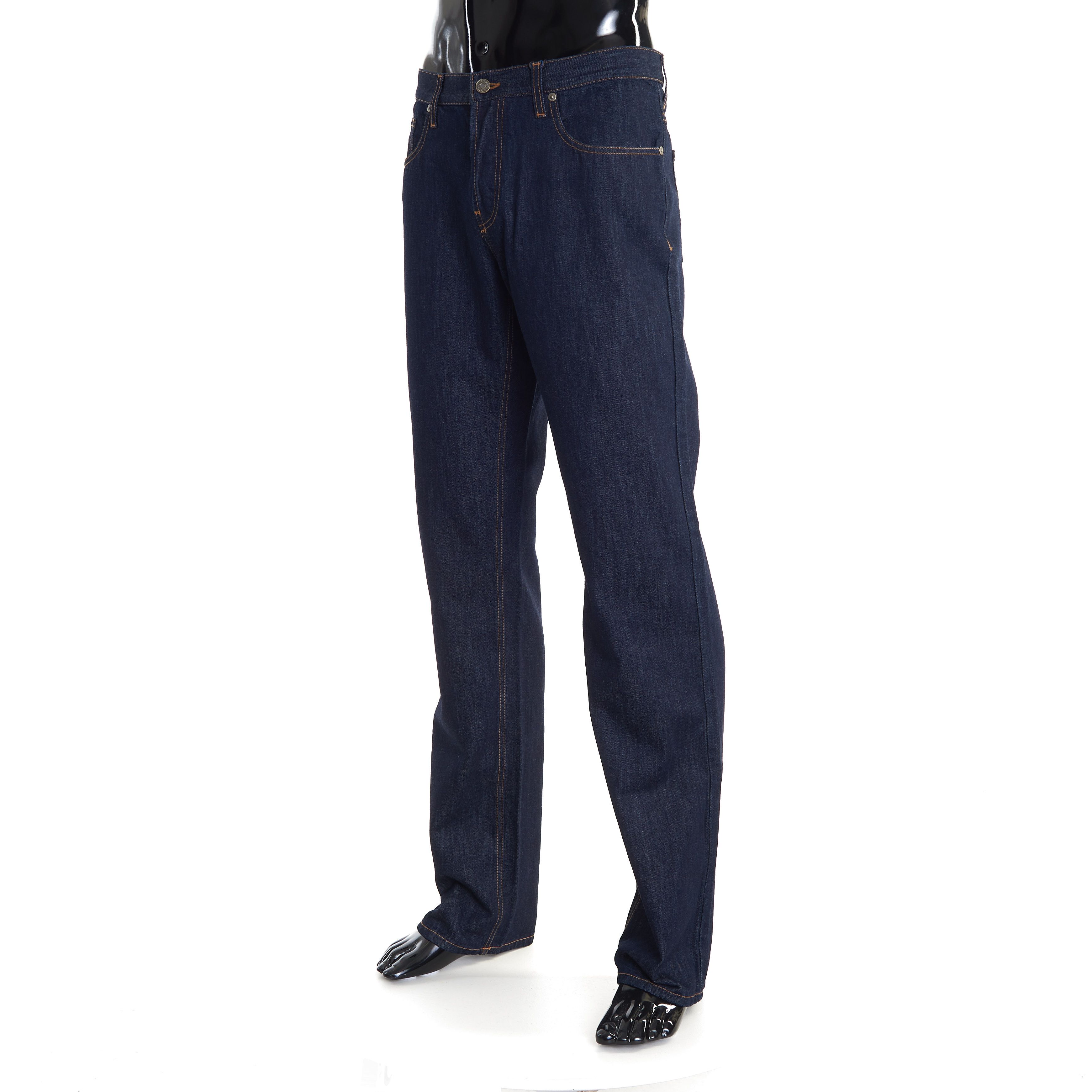 Gucci Dark Blue Regular Straight Denim Jeans Pants Size US 34 / EU 50 - 2 Thumbnail