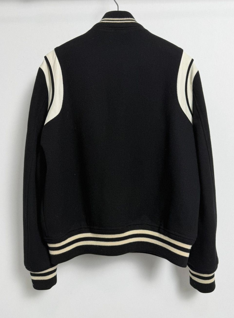 Saint Laurent Paris Saint Laurent Black and White Baseball Jacket. Size US L / EU 52-54 / 3 - 2 Thumbnail
