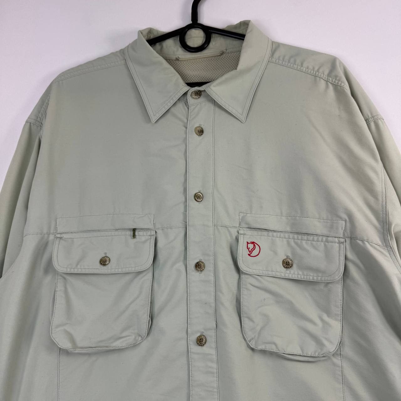 Fjallraven Fjällräven Outdoor Fishing Hiking Shirt Beige Mens Size L Size US L / EU 52-54 / 3 - 2 Thumbnail