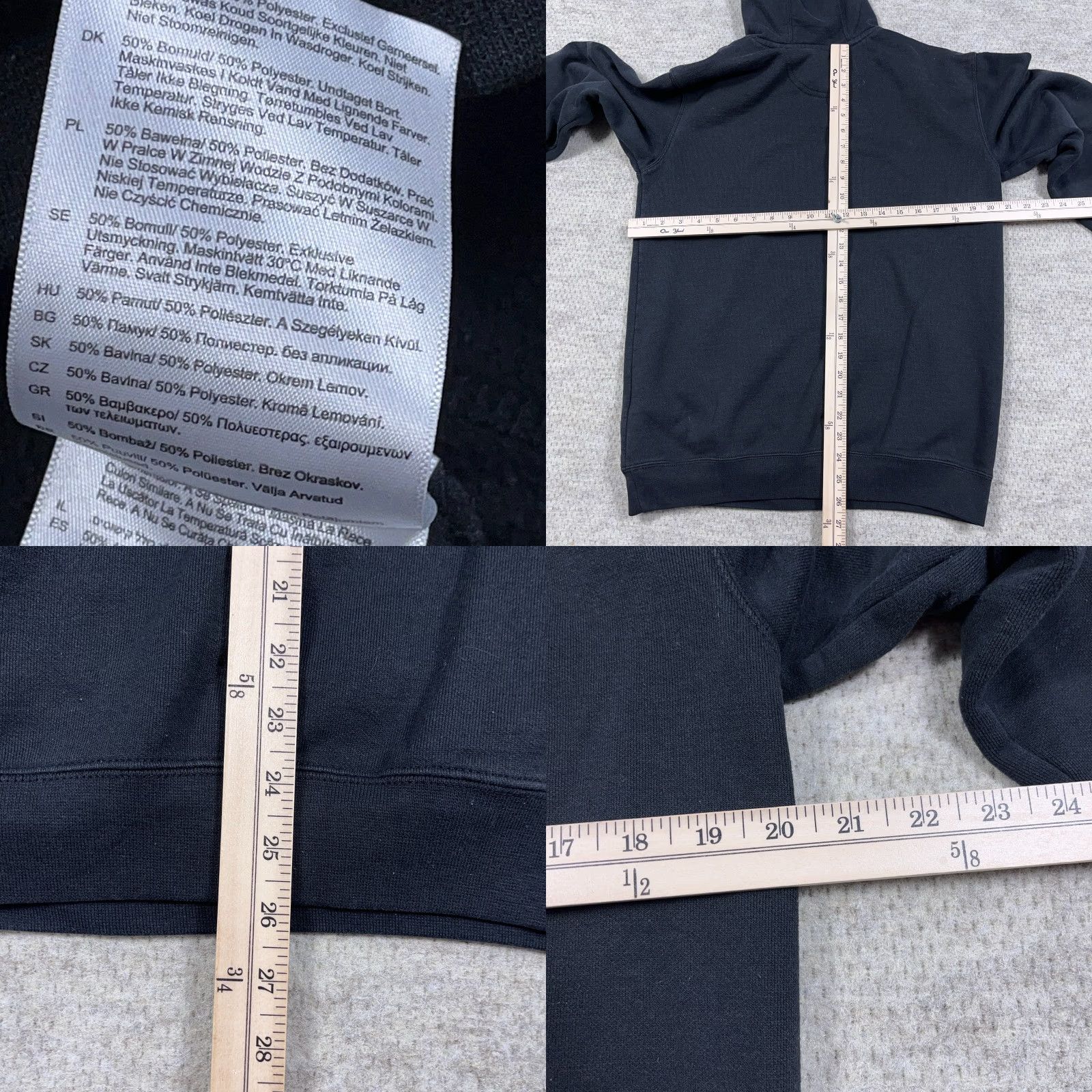 Carhartt Carhartt Hoodie Men Small Black Loose Fit Sweatshirt Baggy Faded Work Wear Size US S / EU 44-46 / 1 - 8 Thumbnail