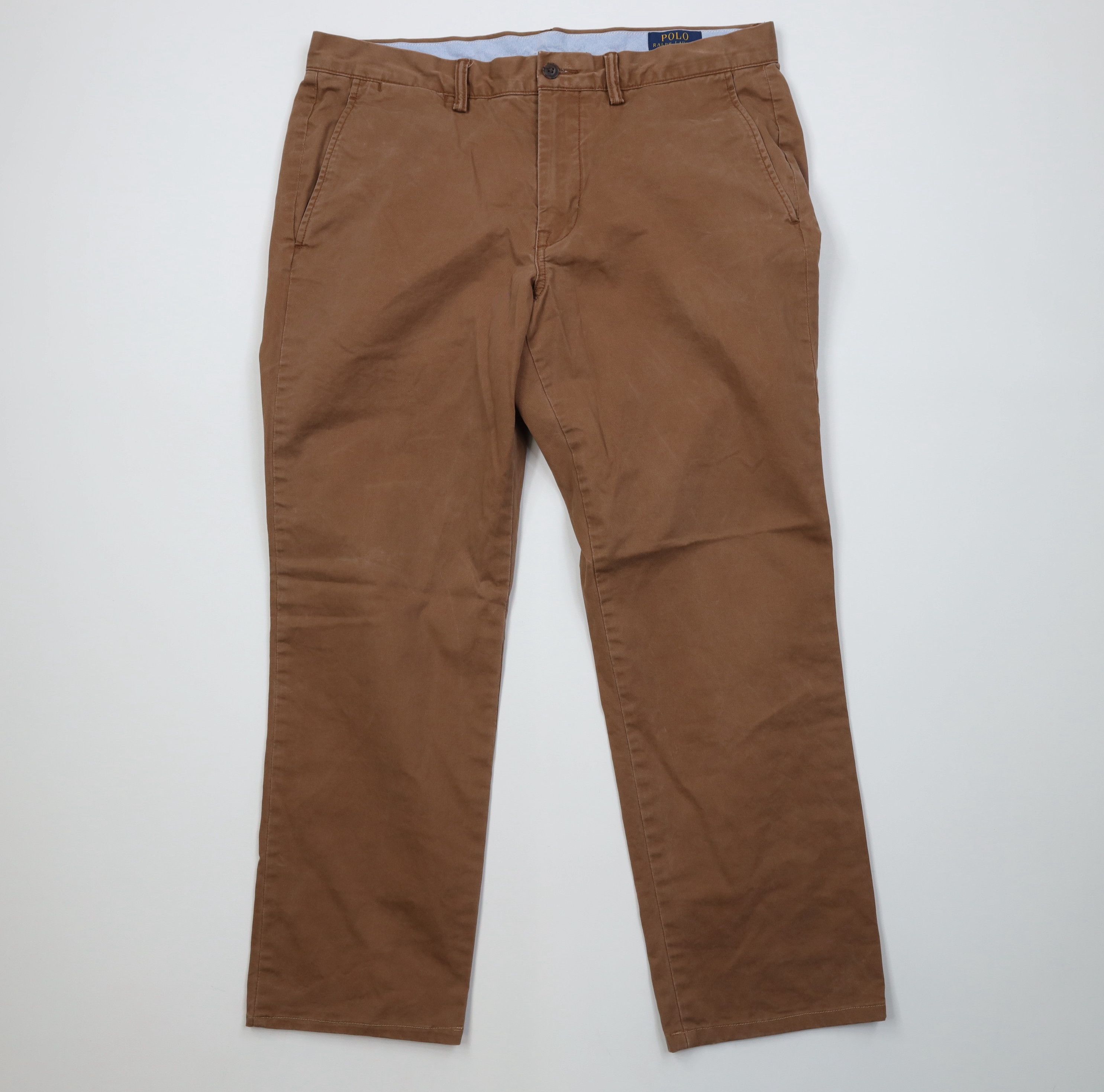 Ralph Lauren Vintage Y2K Ralph Lauren Straight Fit Chino Pants Brown Size US 32 / EU 48 - 1 Thumbnail