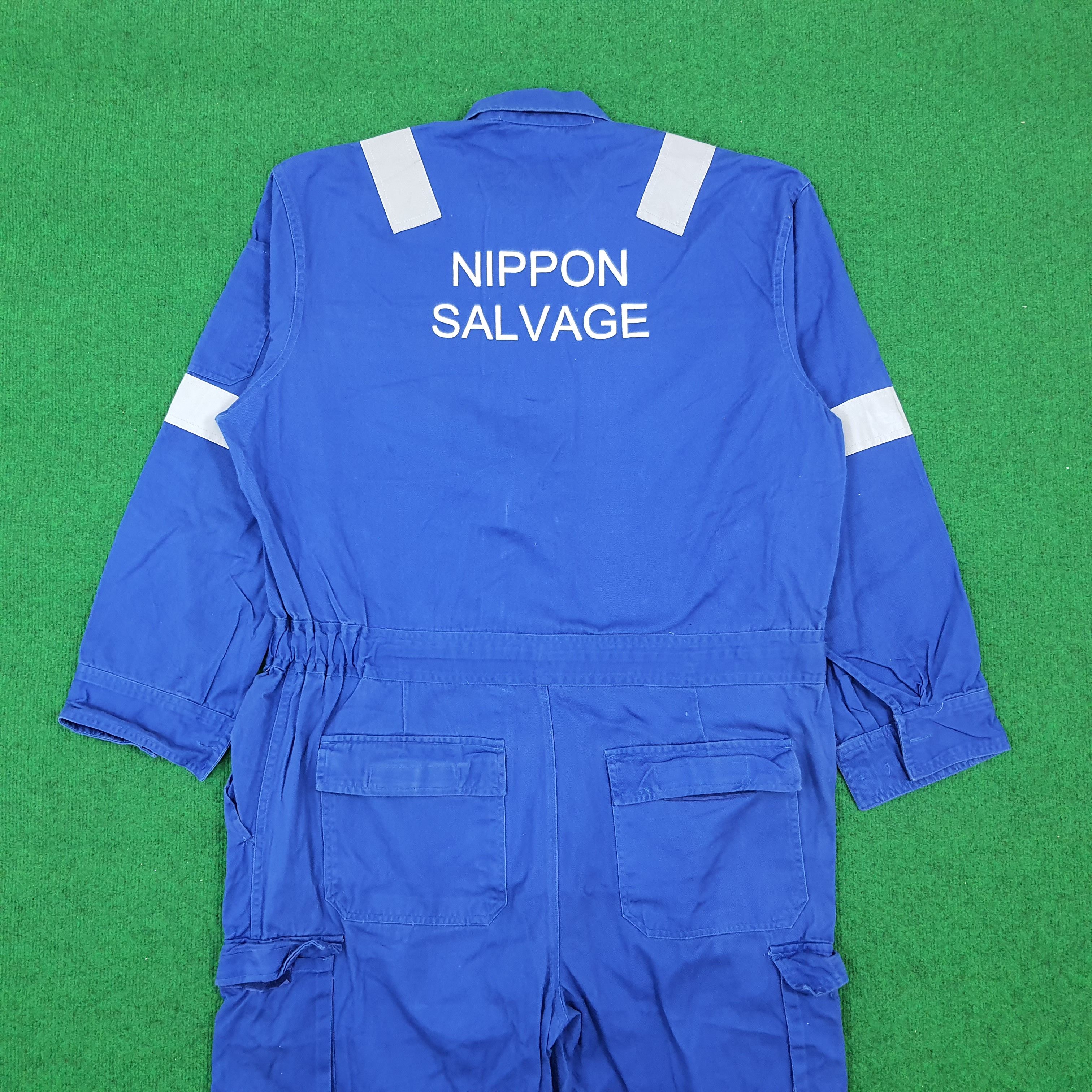 Japanese Brand × Vintage Vintage Nippon Salvage Japan Safety Worker Coverall Size US L / EU 52-54 / 3 - 1 Thumbnail
