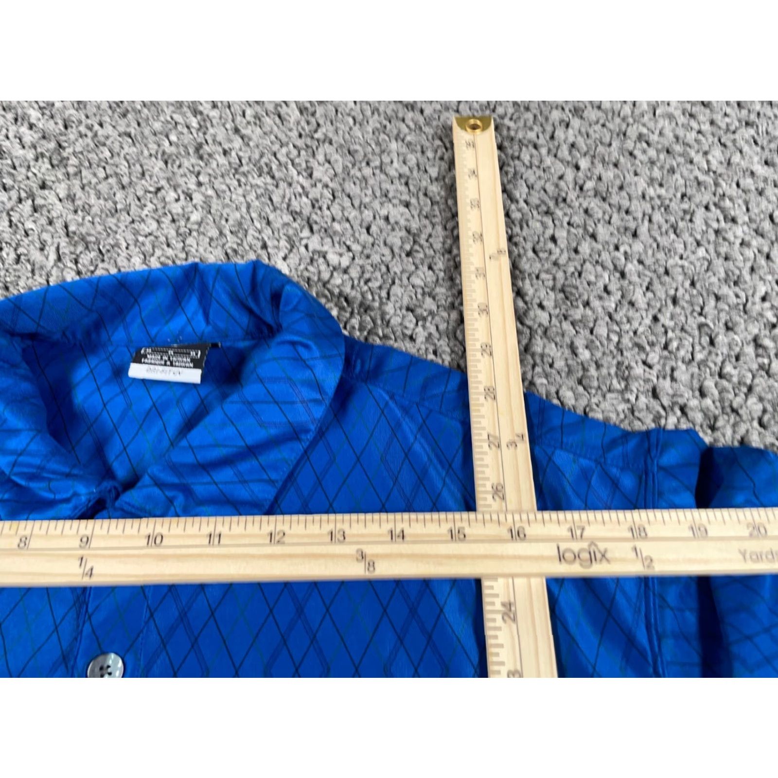 Nike Nike Golf Polo Shirt Men Adult Medium Blue Diamond Pattern Pebble Beach Dri Fit UV Shirt Size US M / EU 48-50 / 2 - 6 Thumbnail